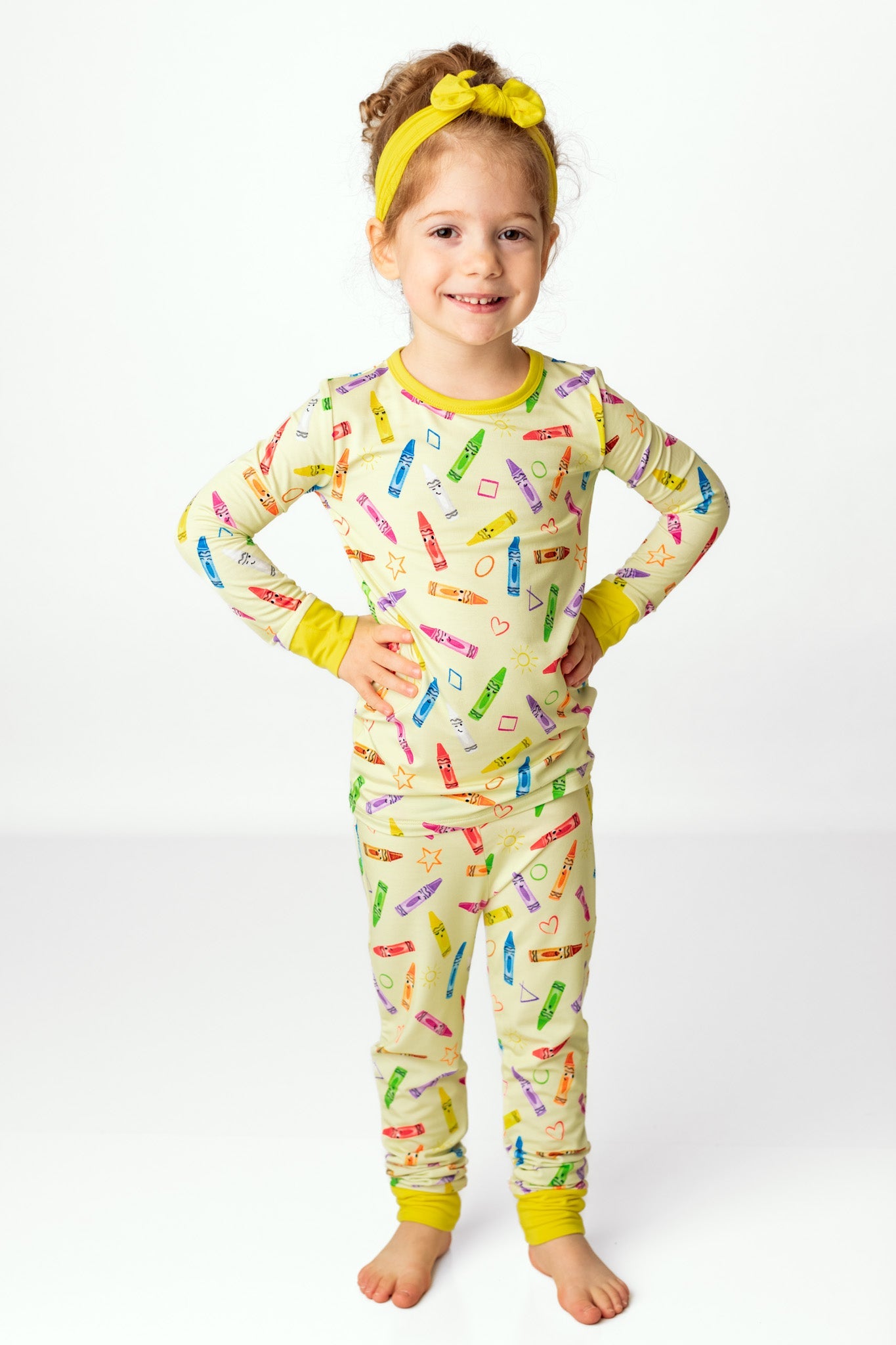 Crayon Crew | Two-piece Bamboo Long Sleeve Toddler & Kids Pajamas