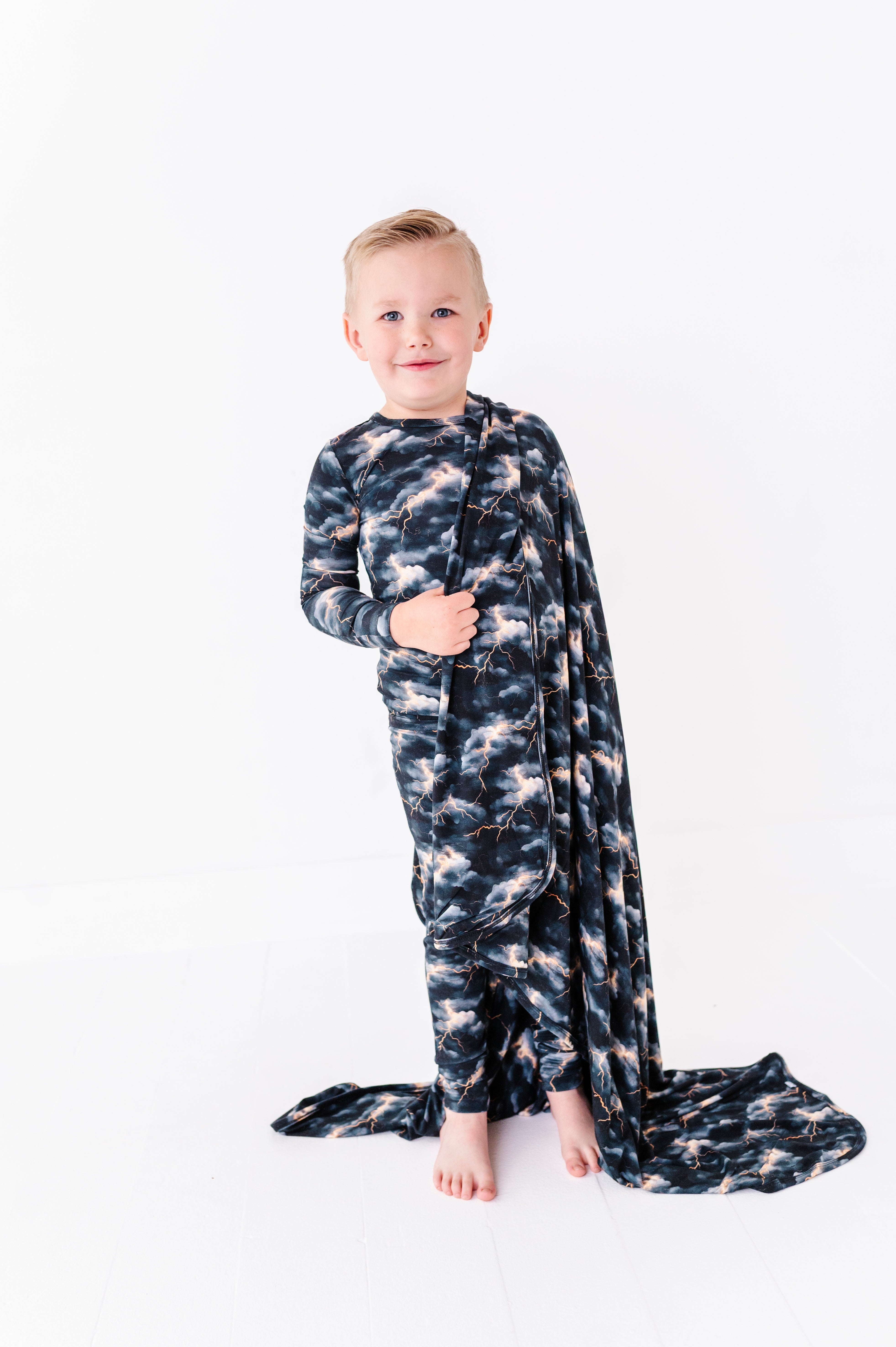 Stormy Clouds | Bamboo Double Layer Toddler Blanket