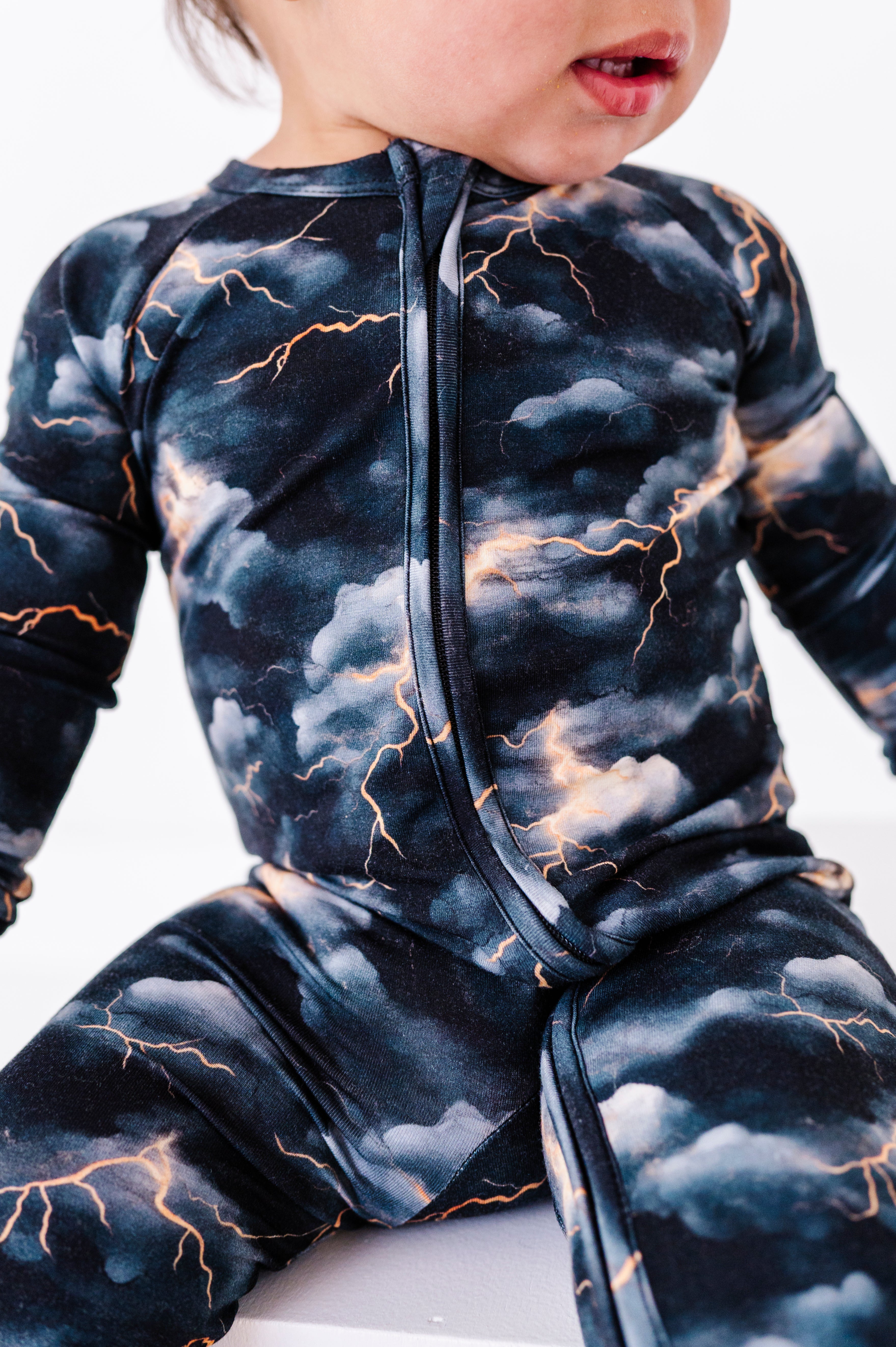 Stormy Clouds | Bamboo Zipper Pajamas