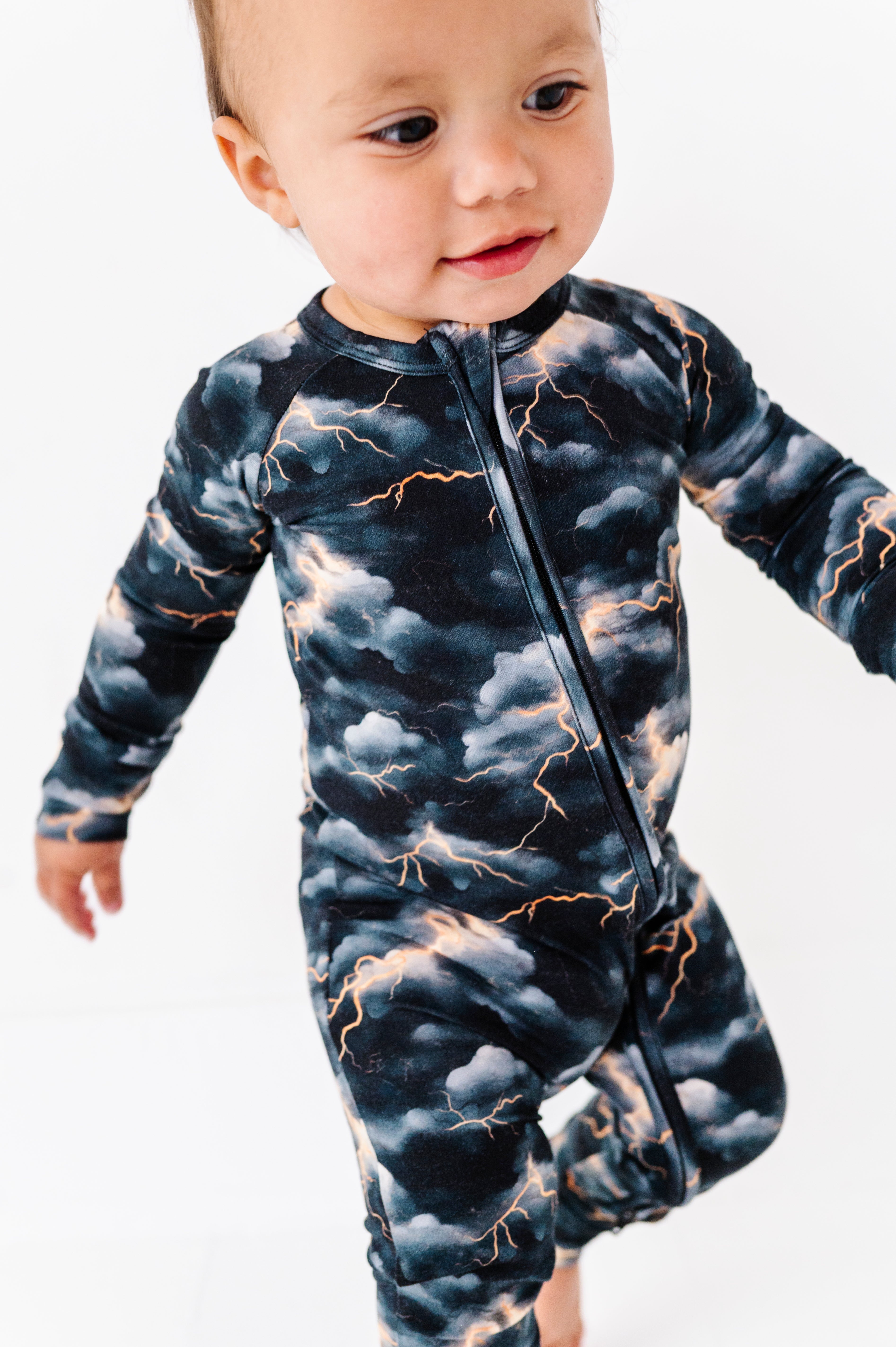 Stormy Clouds | Bamboo Zipper Pajamas
