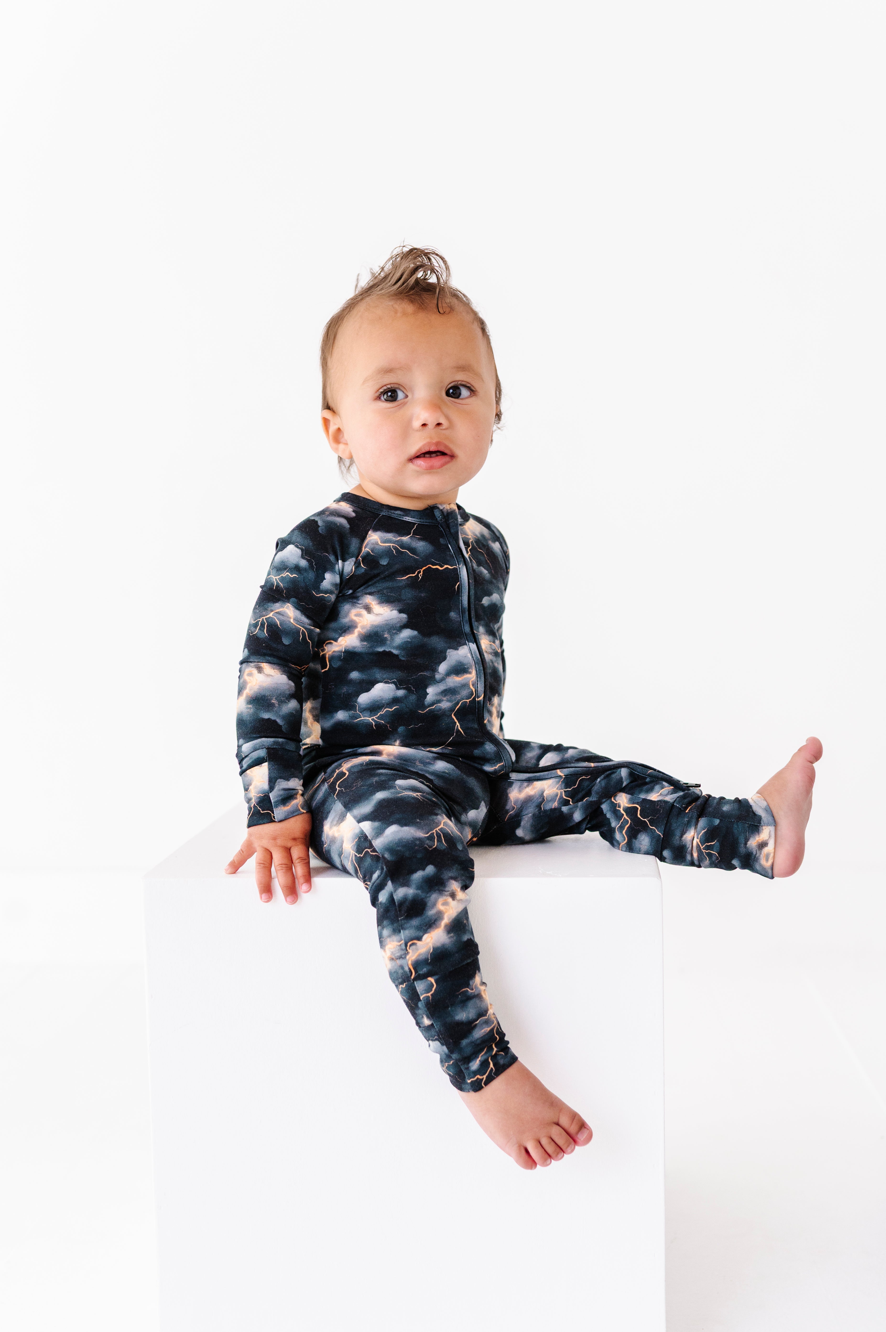 Stormy Clouds | Bamboo Zipper Pajamas