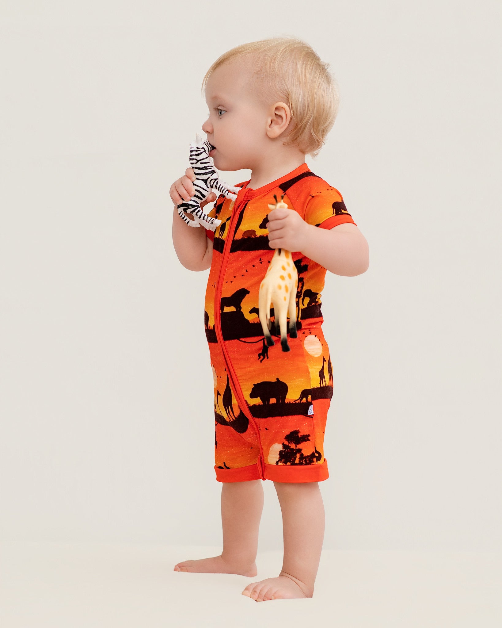 Sunset Safari | Bamboo Shorty Romper