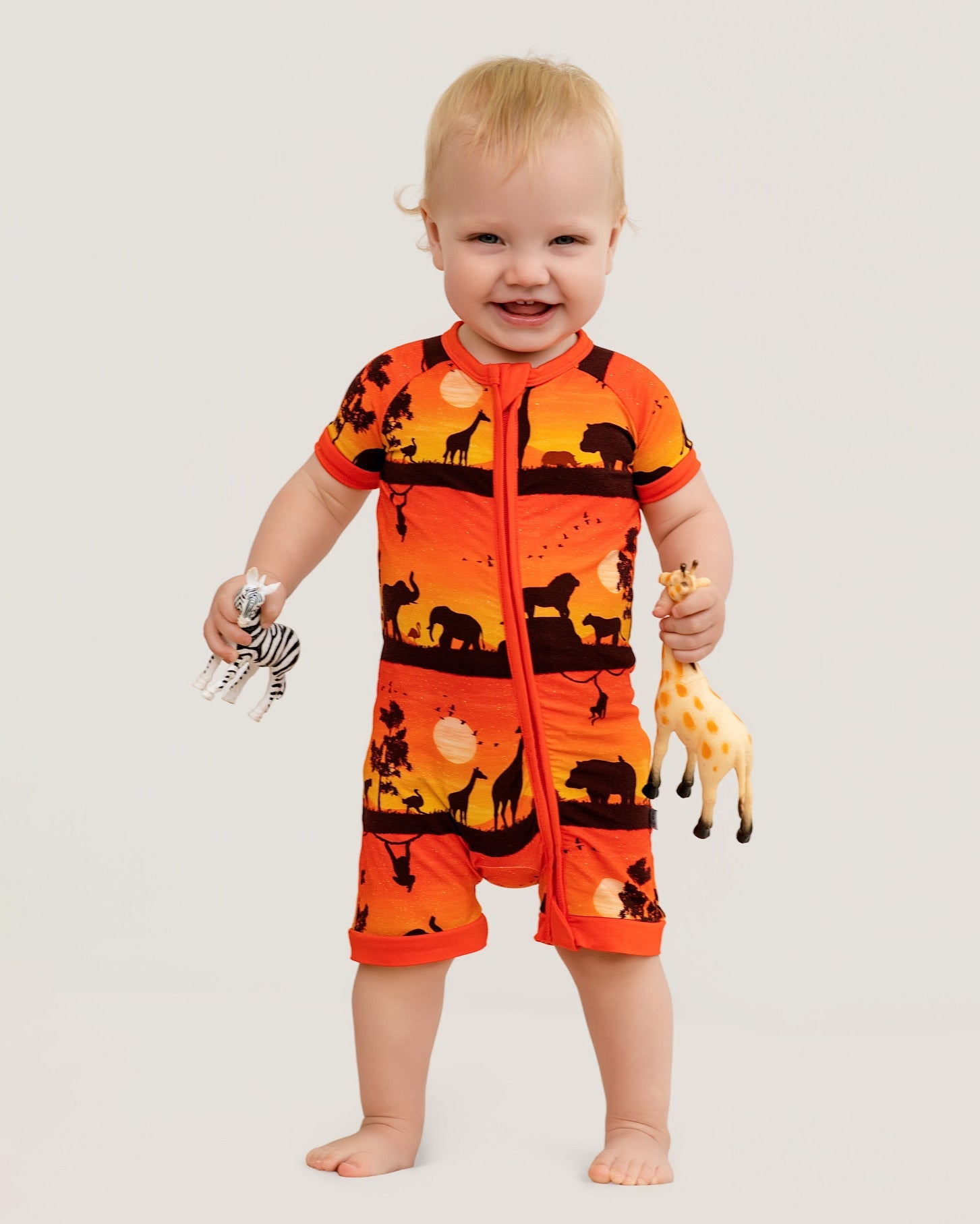 Sunset Safari | Bamboo Shorty Romper