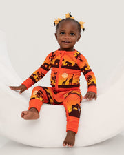 Sunset Safari | Bamboo Zipper Pajamas