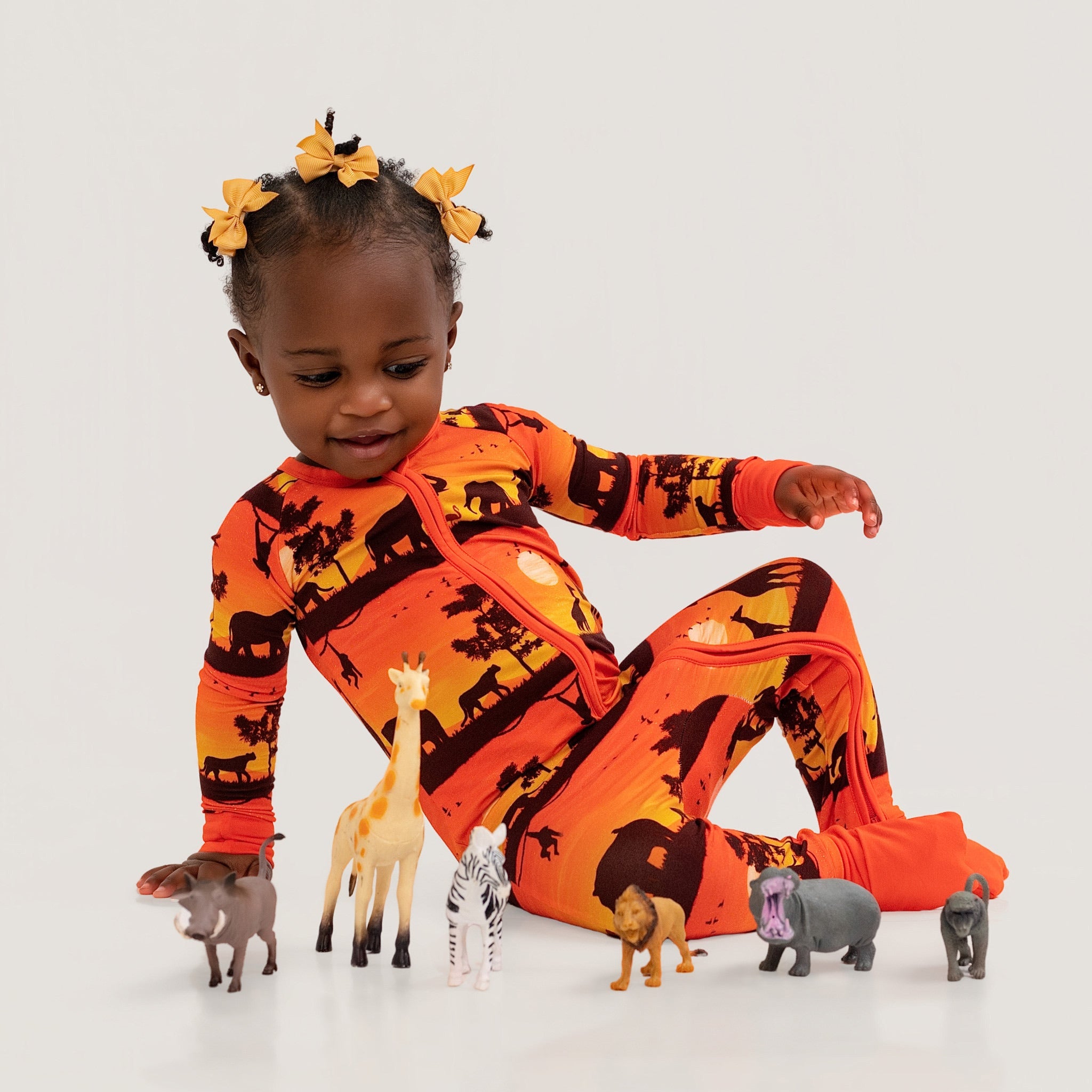 Sunset Safari | Bamboo Zipper Pajamas