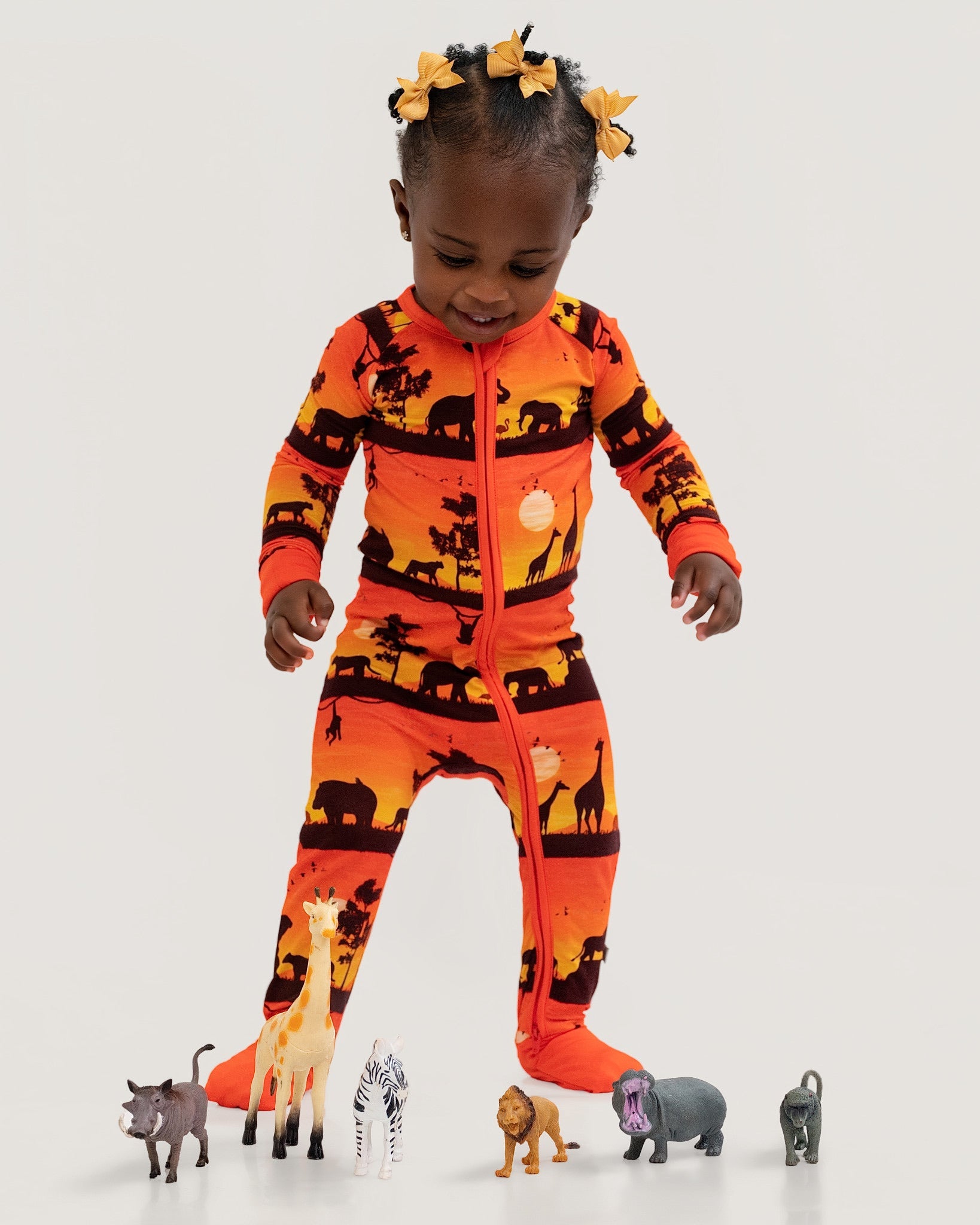Sunset Safari | Bamboo Zipper Pajamas