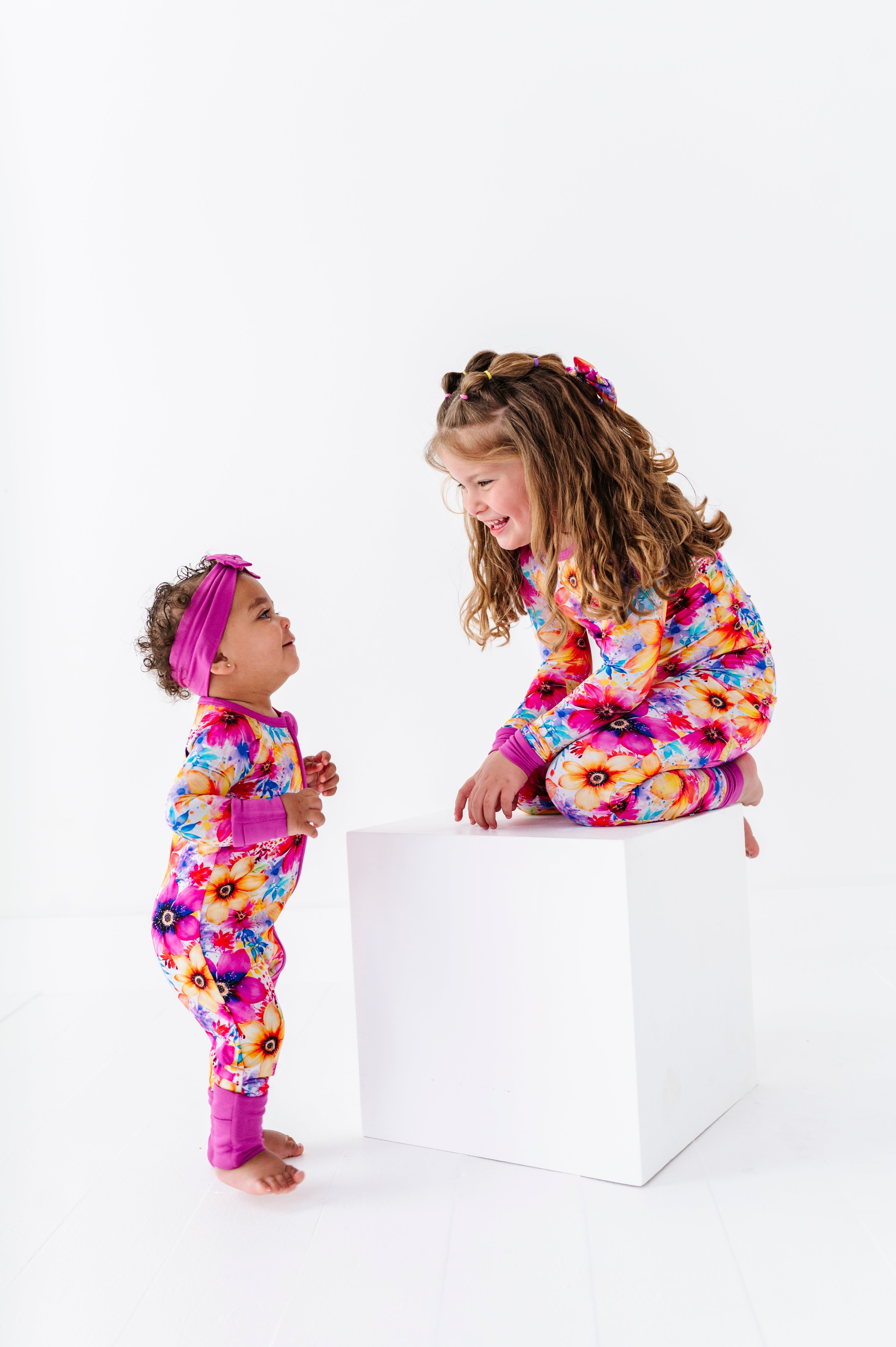 Painted Petals | Bamboo Zipper Pajamas