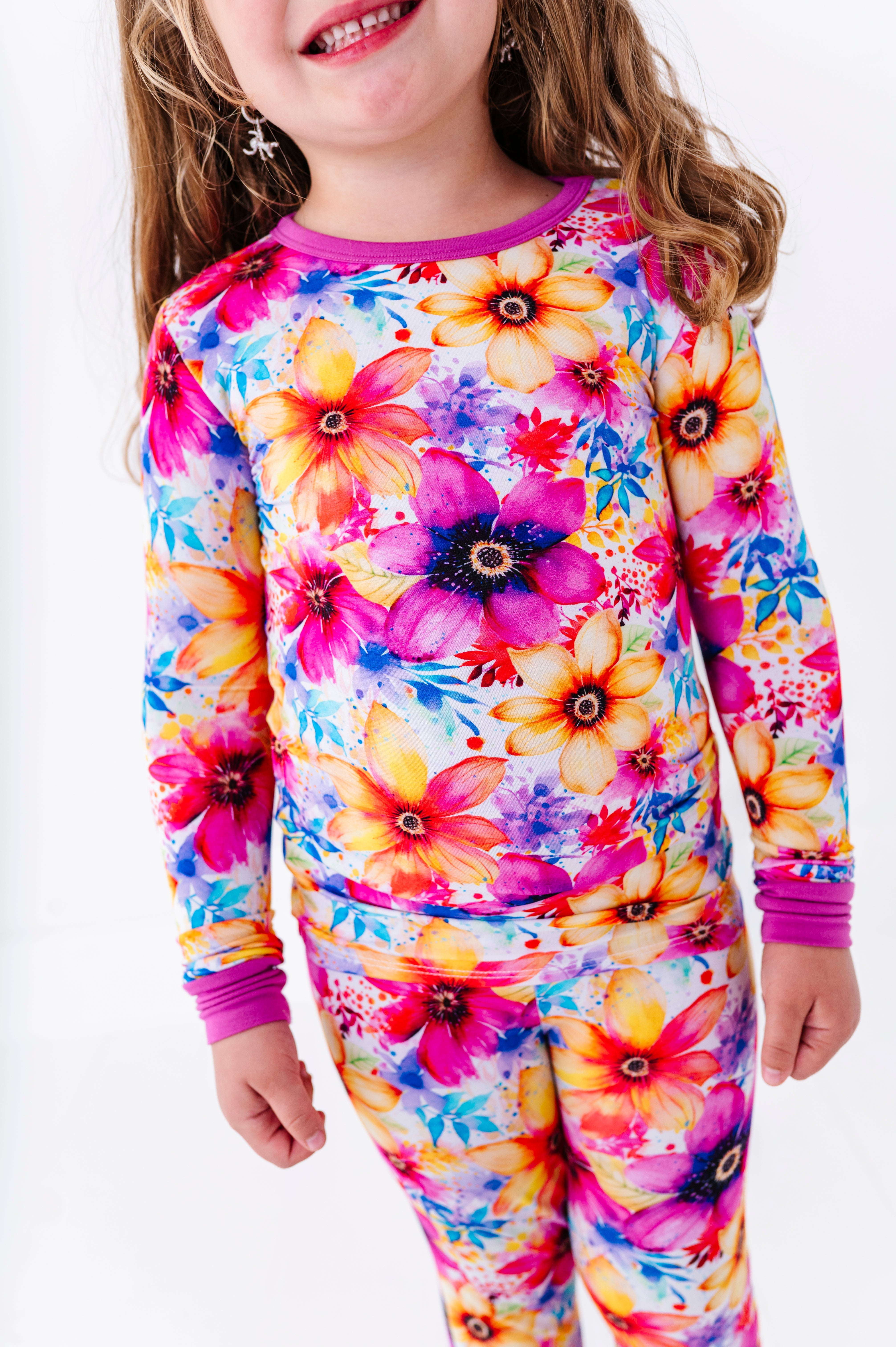 Painted Petals | Bamboo Two-piece Pajamas