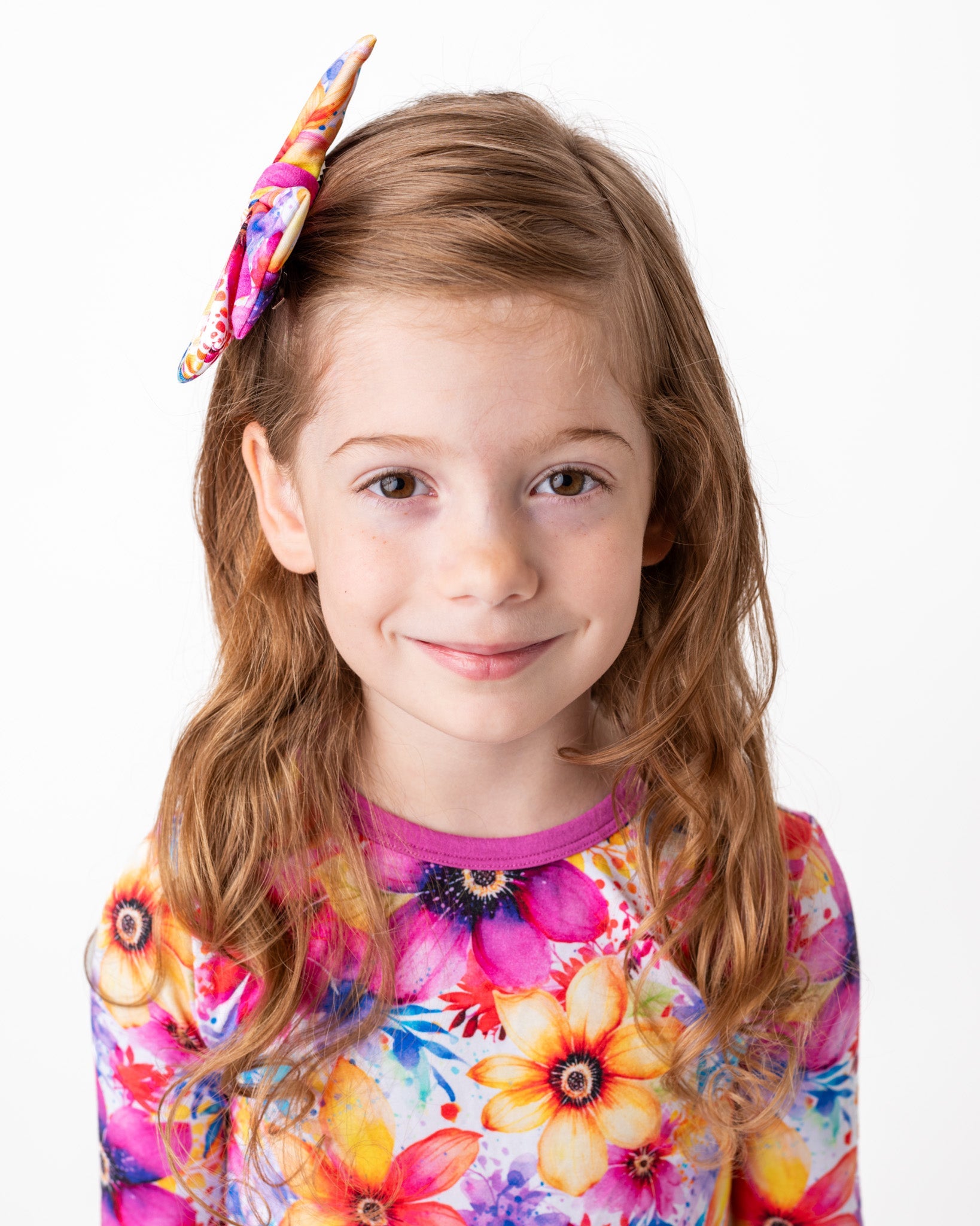 Painted Petals | Large Clip Bow