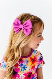 Berry Splash | Small Clip Bow