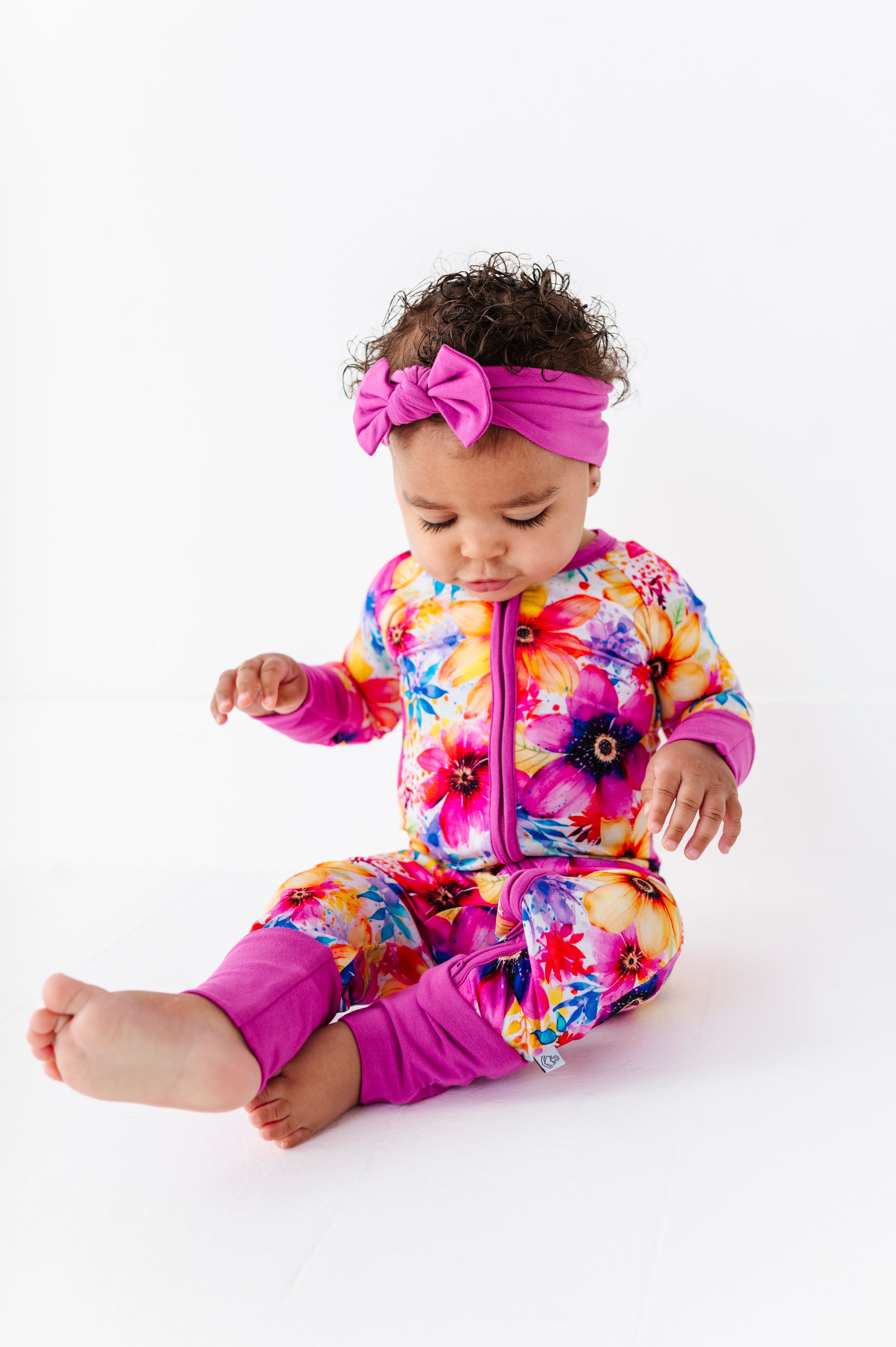 Painted Petals | Bamboo Zipper Pajamas
