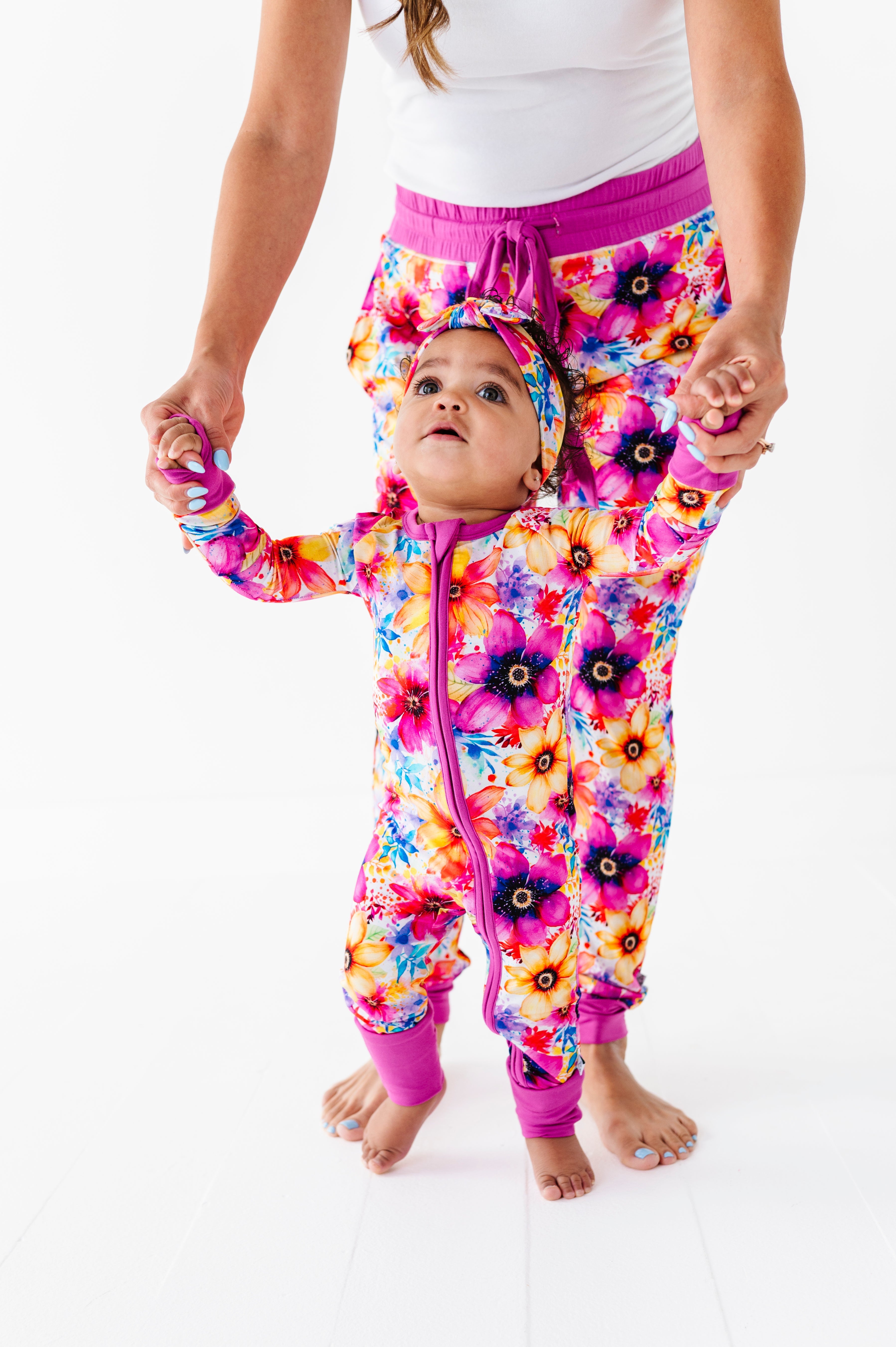 Painted Petals | Bamboo Zipper Pajamas