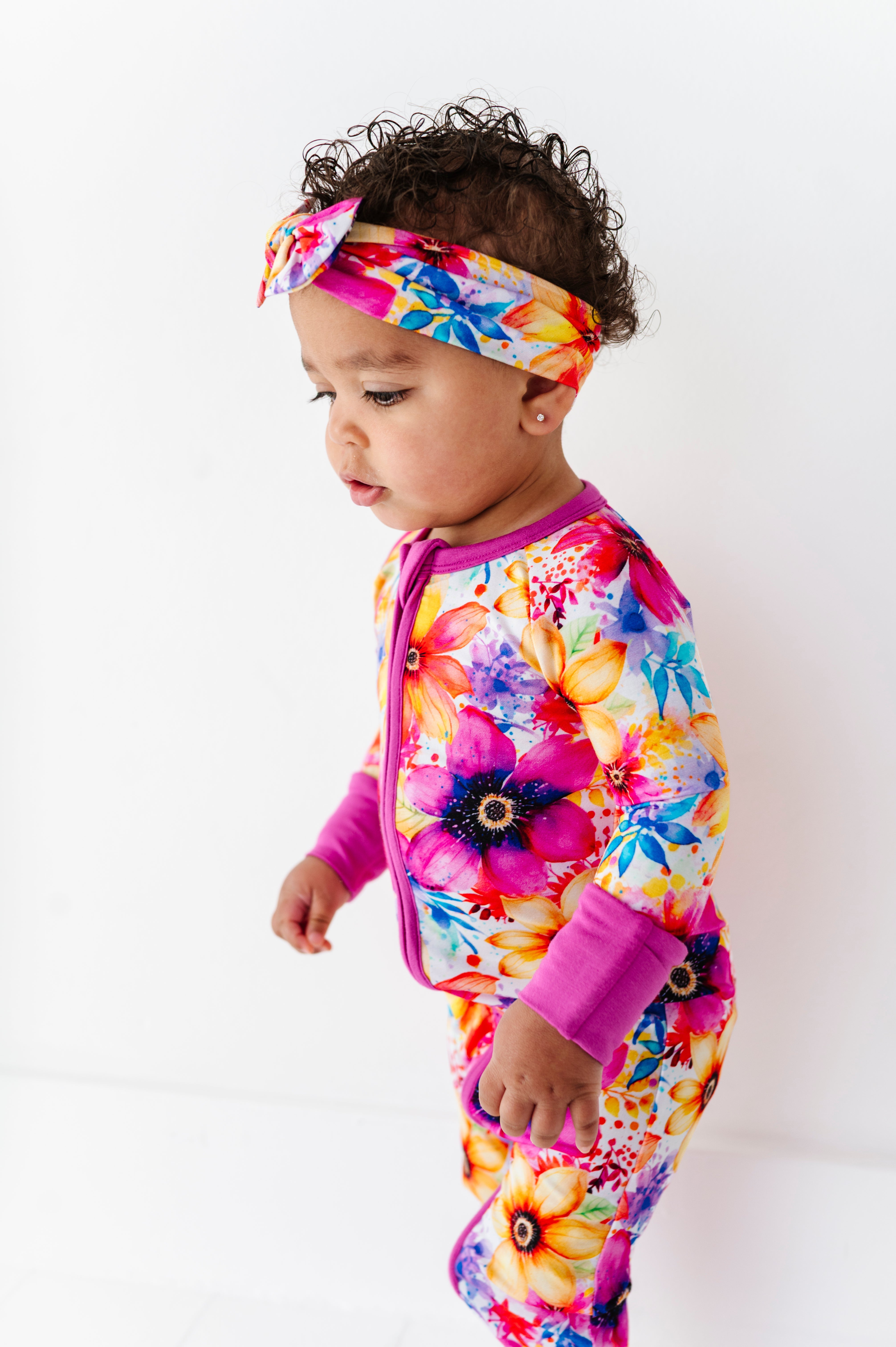 Painted Petals | Bamboo Zipper Pajamas