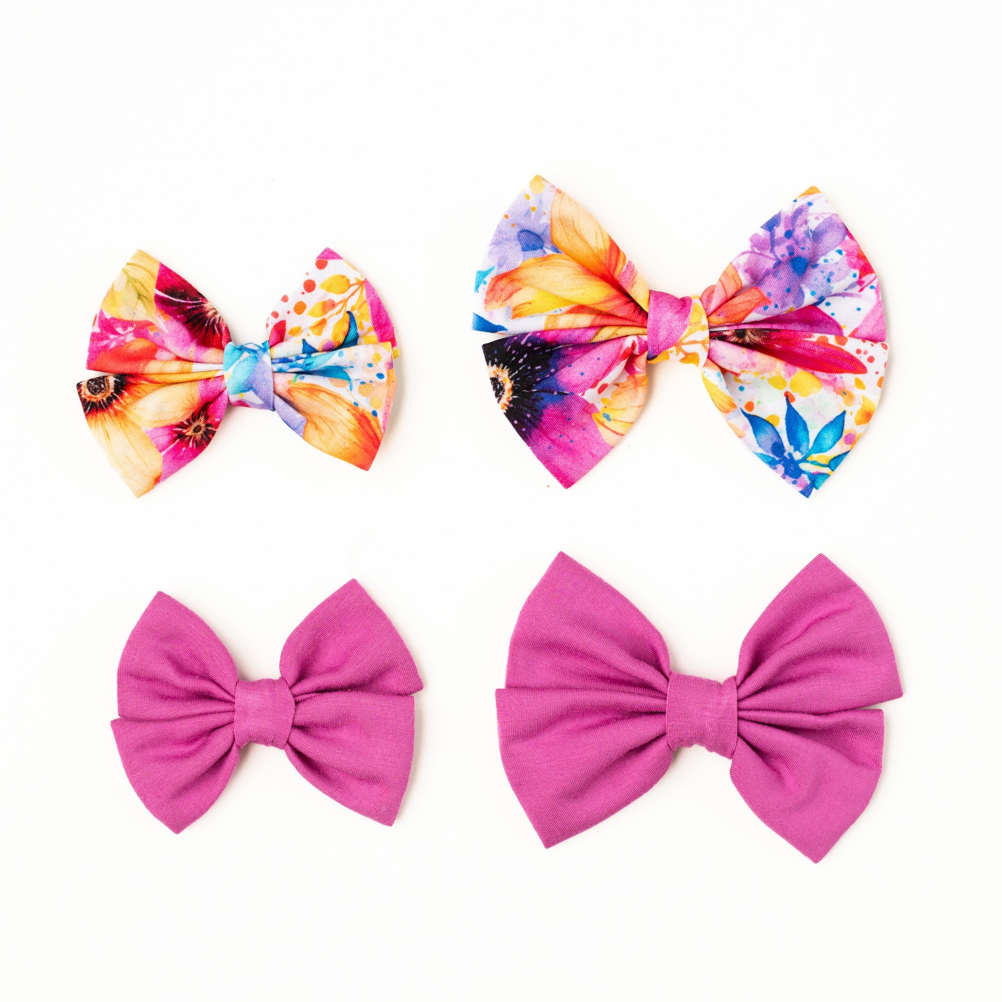 Berry Splash | Large Clip Bow