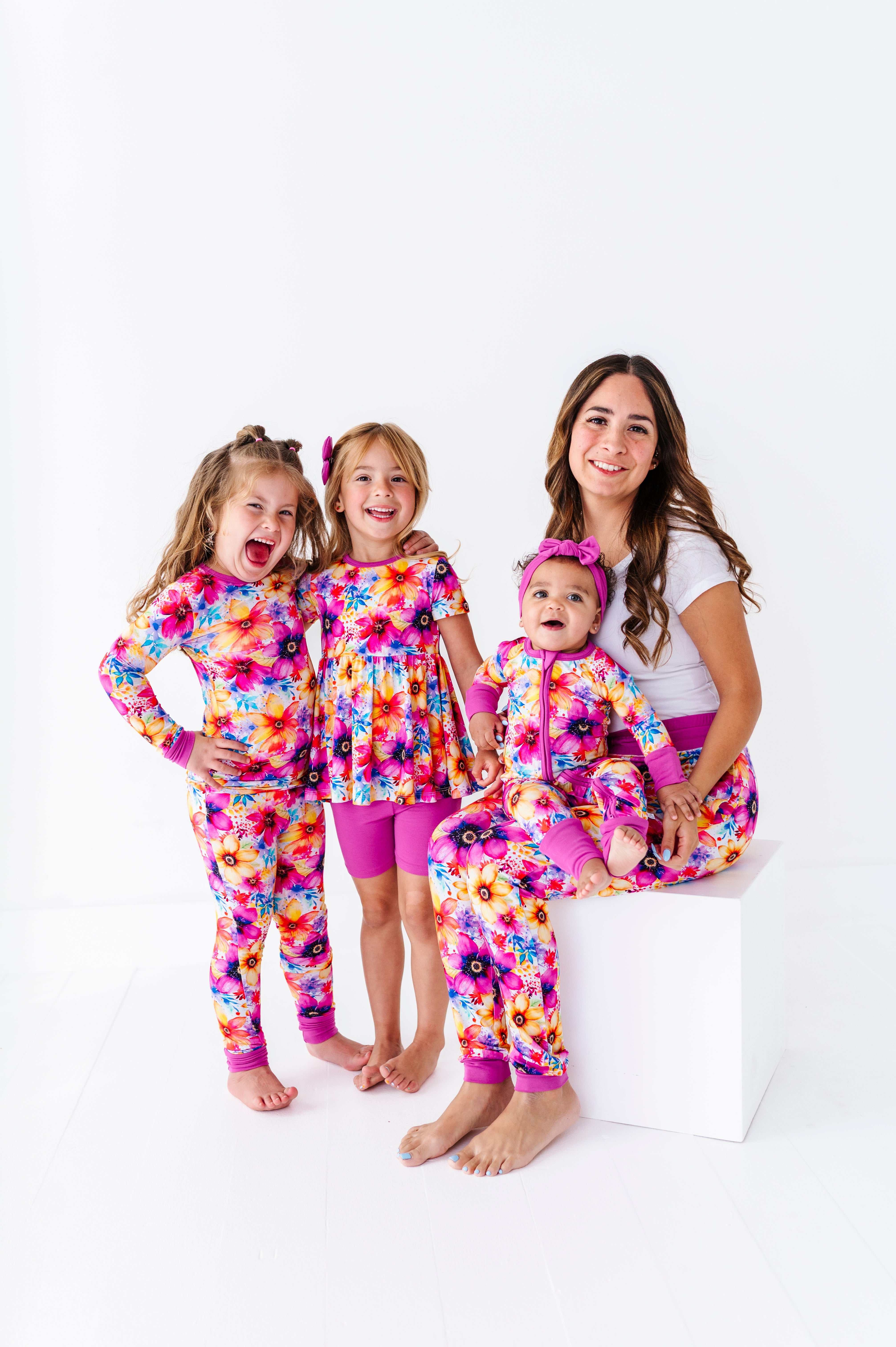 Painted Petals | Bamboo Zipper Pajamas