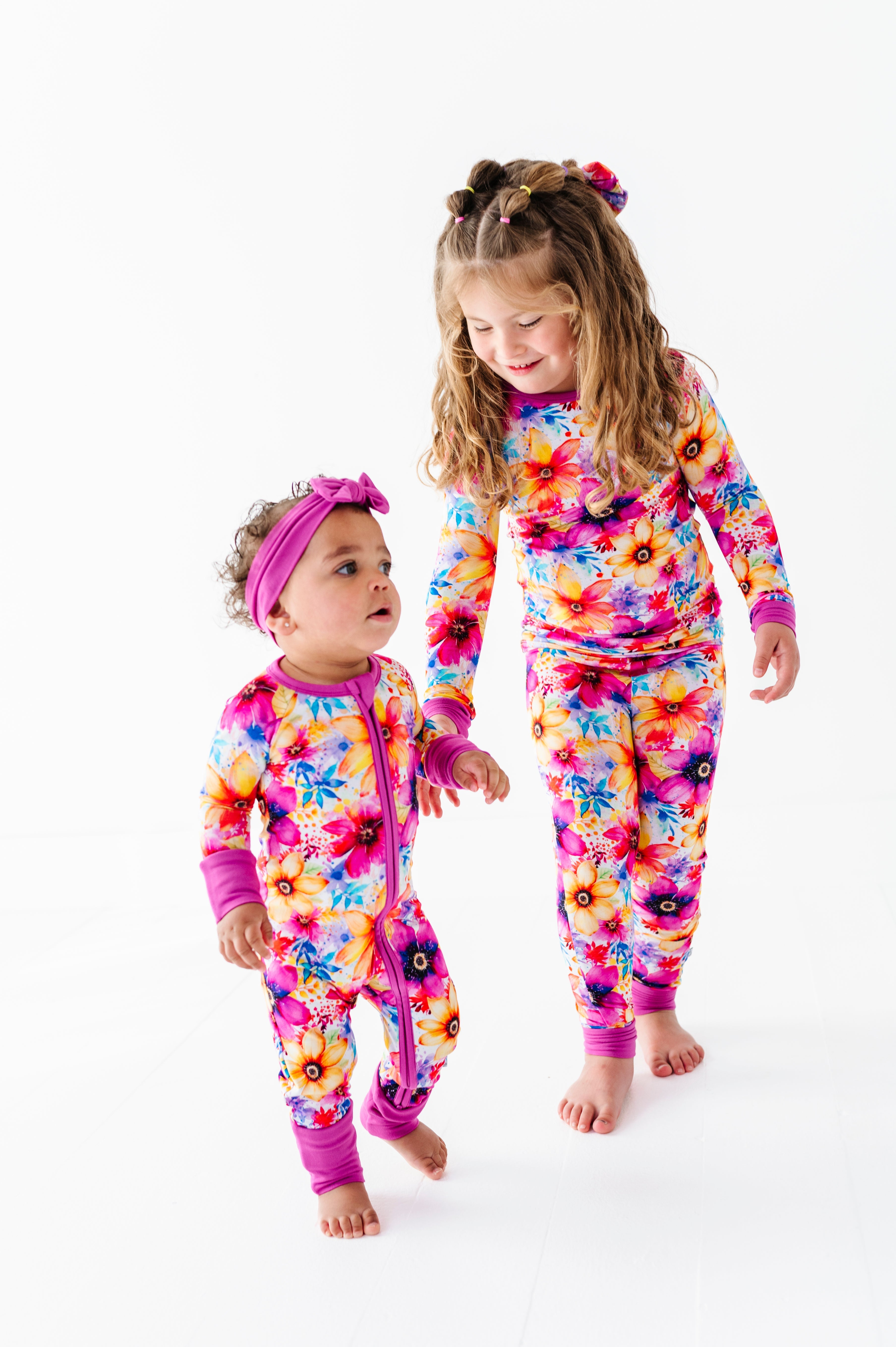 Painted Petals | Bamboo Two-piece Pajamas