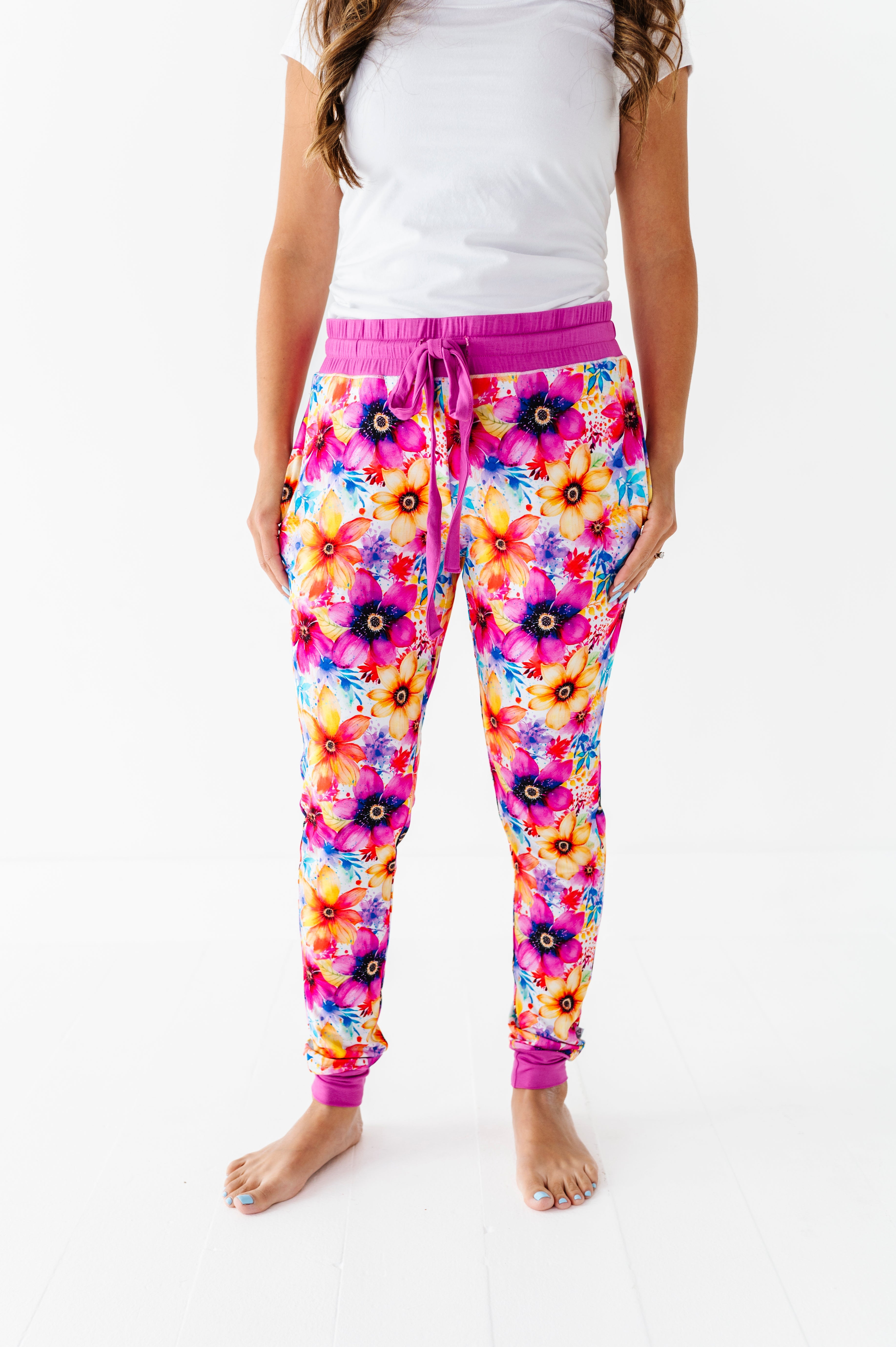 Painted Petals | Women’s Bamboo Joggers