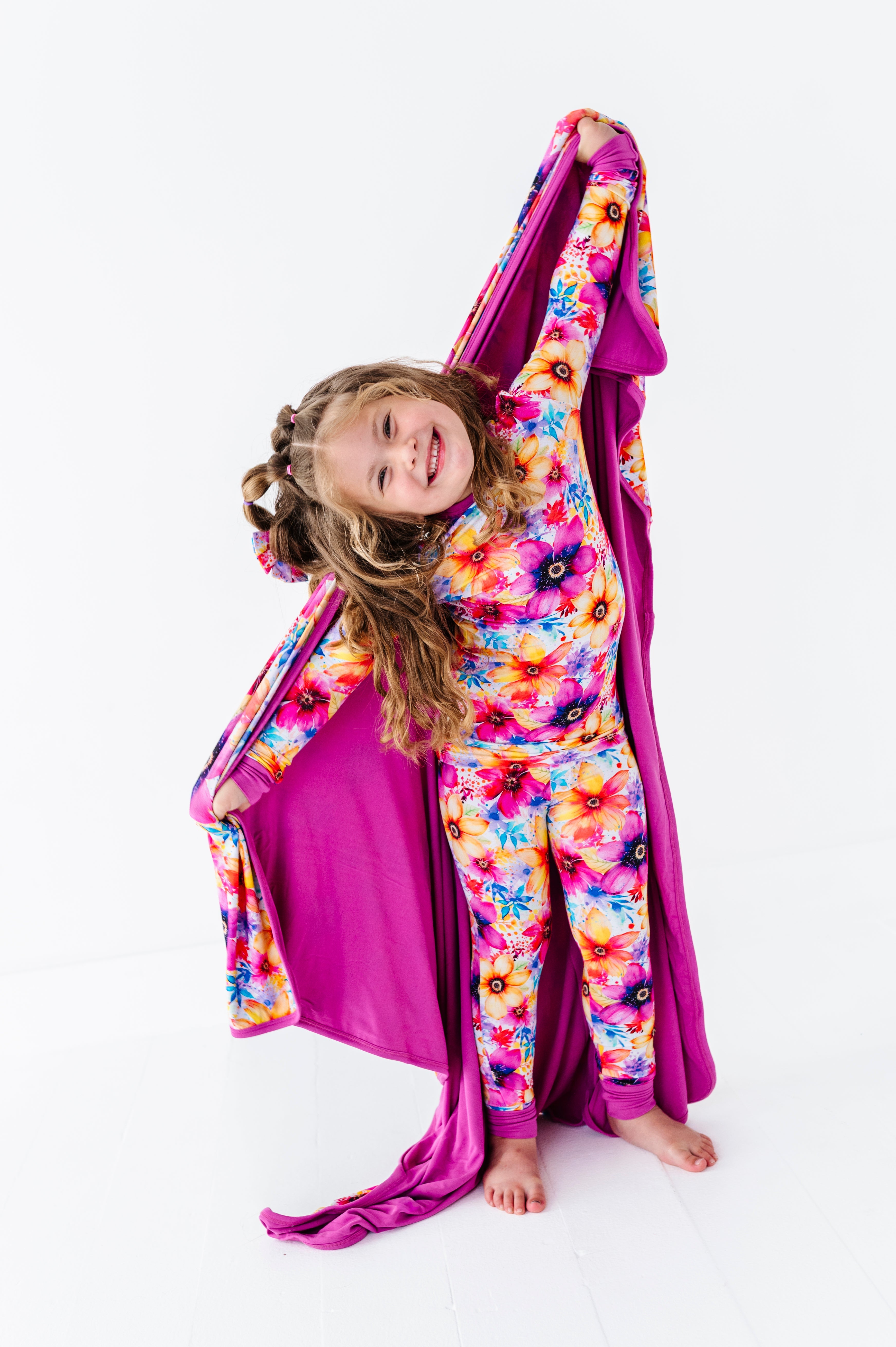 Painted Petals | Bamboo Double Layer Toddler Blanket