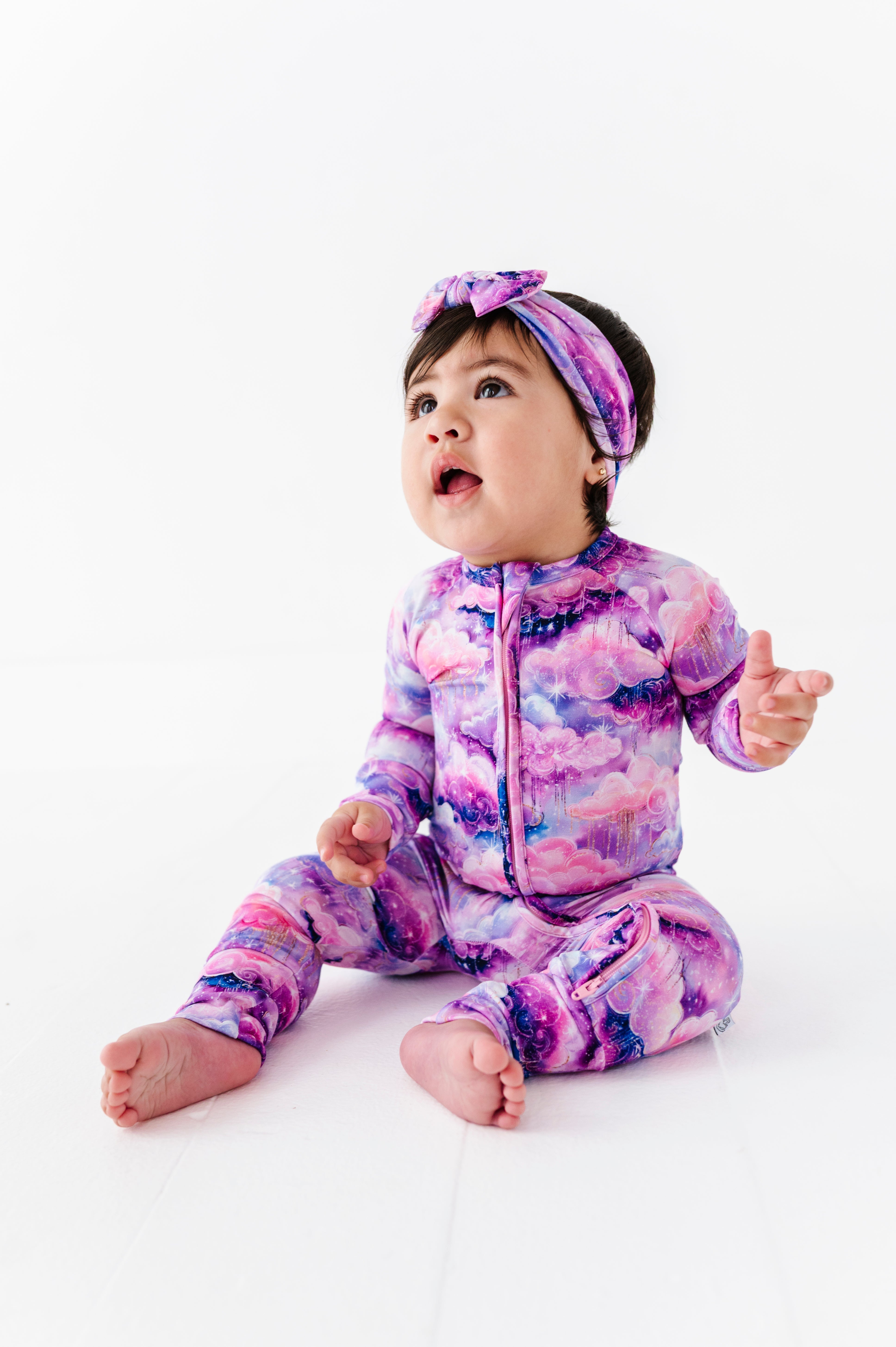 Shimmer Clouds | Bamboo Zipper Pajamas