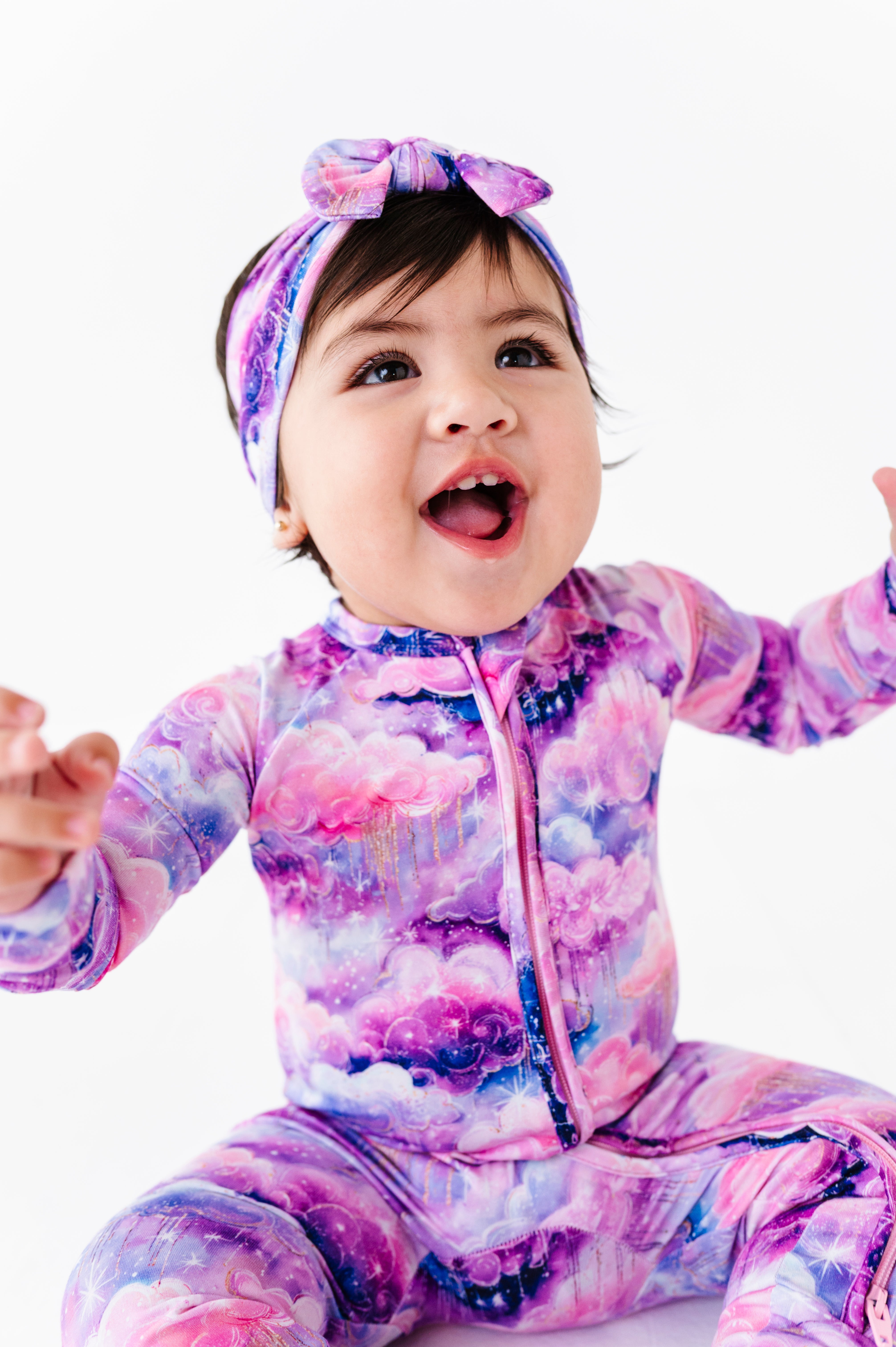 Shimmer Clouds | Bamboo Zipper Pajamas