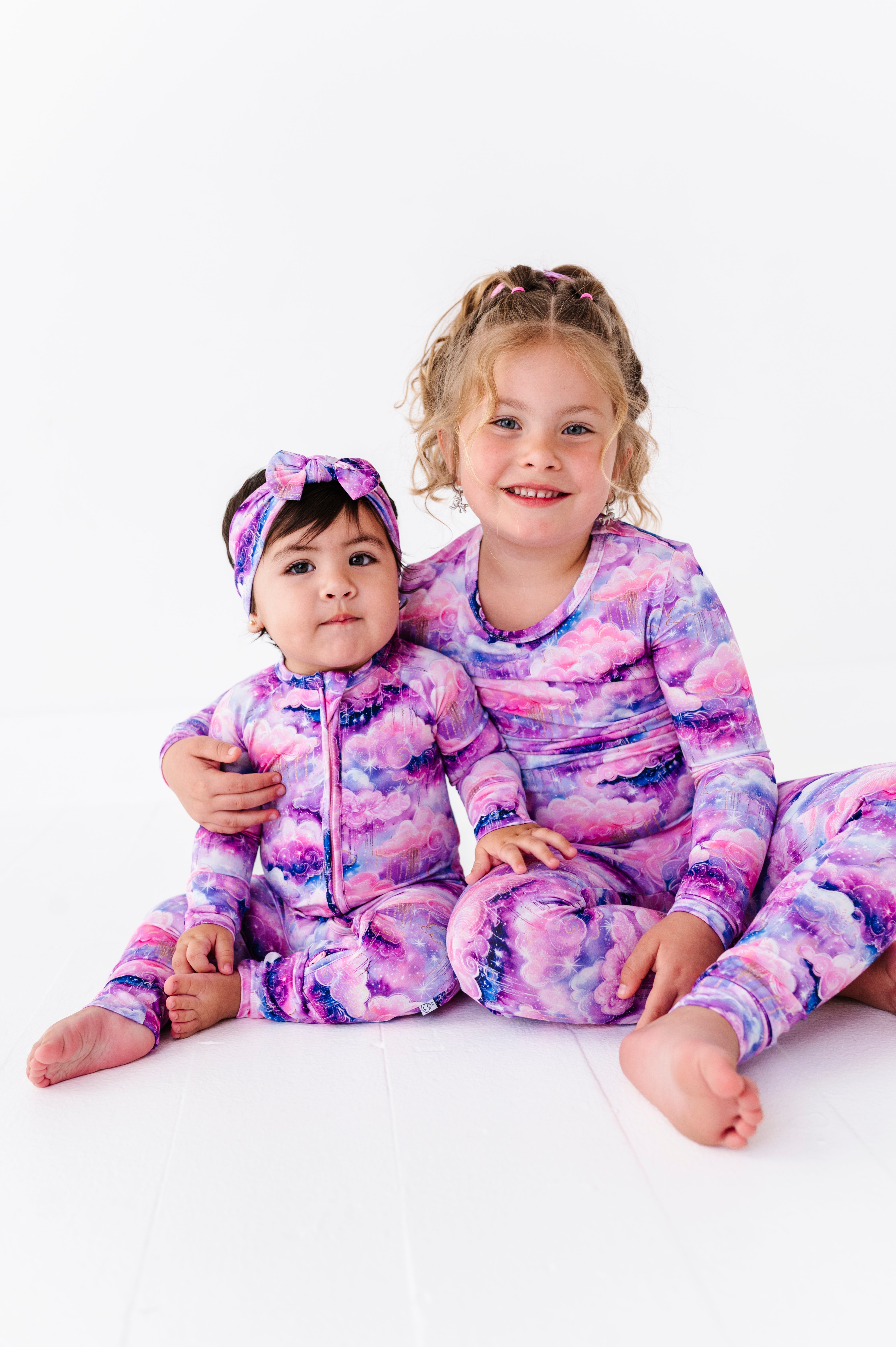 Shimmer Clouds | Bamboo Zipper Pajamas