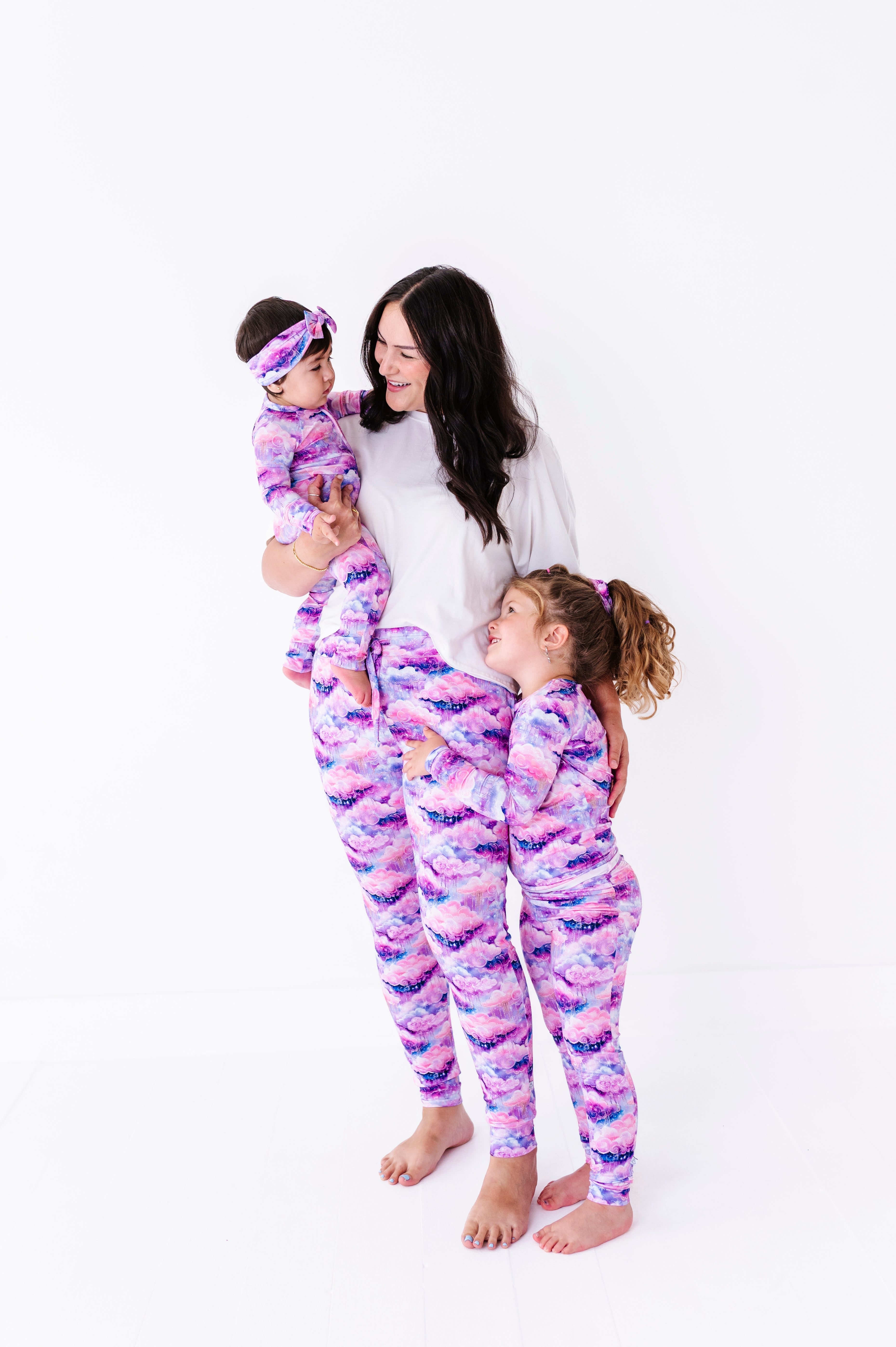 Shimmer Clouds | Bamboo Zipper Pajamas