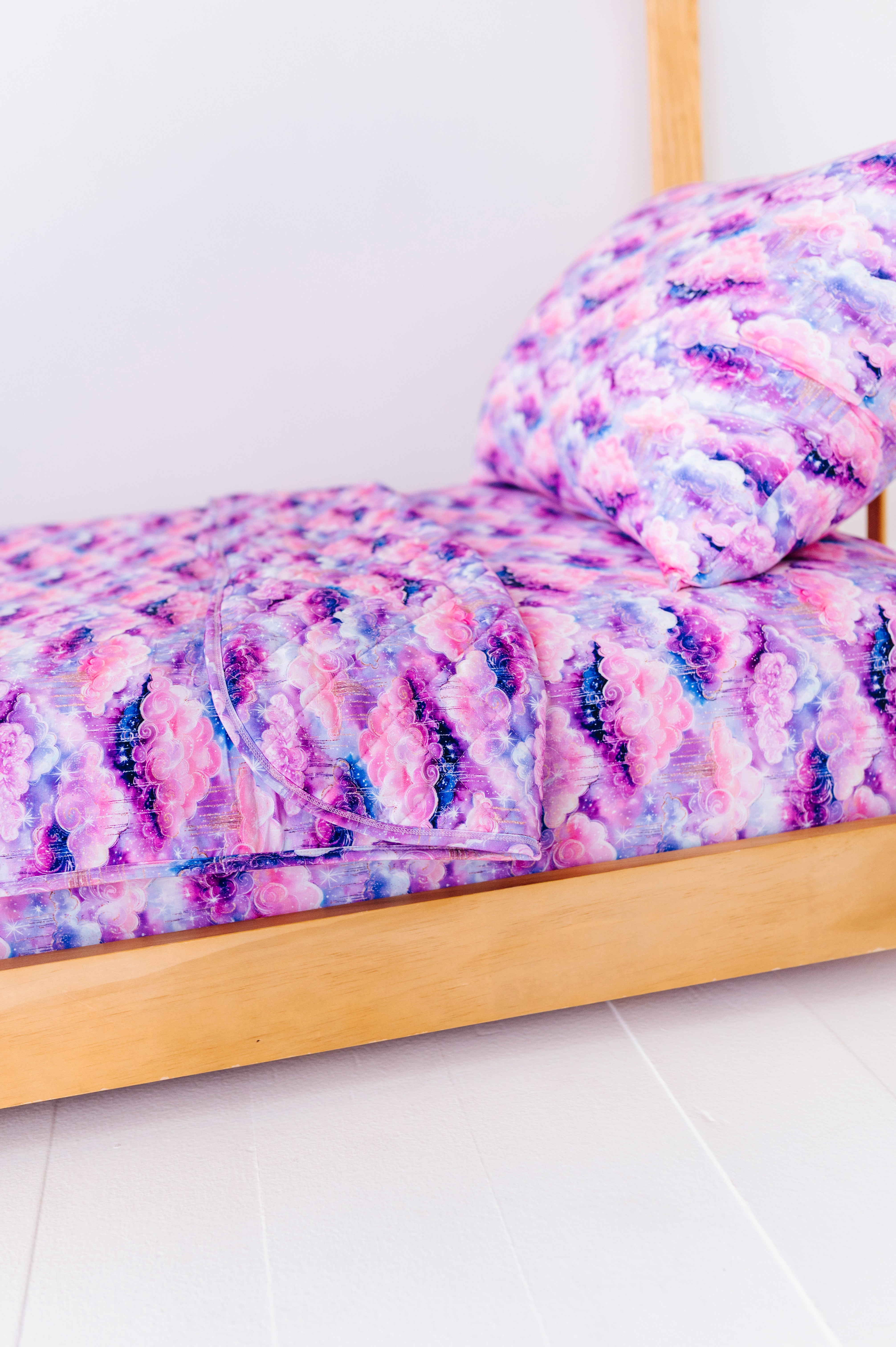 Shimmer Clouds | Bamboo Quilted Kids Blanket