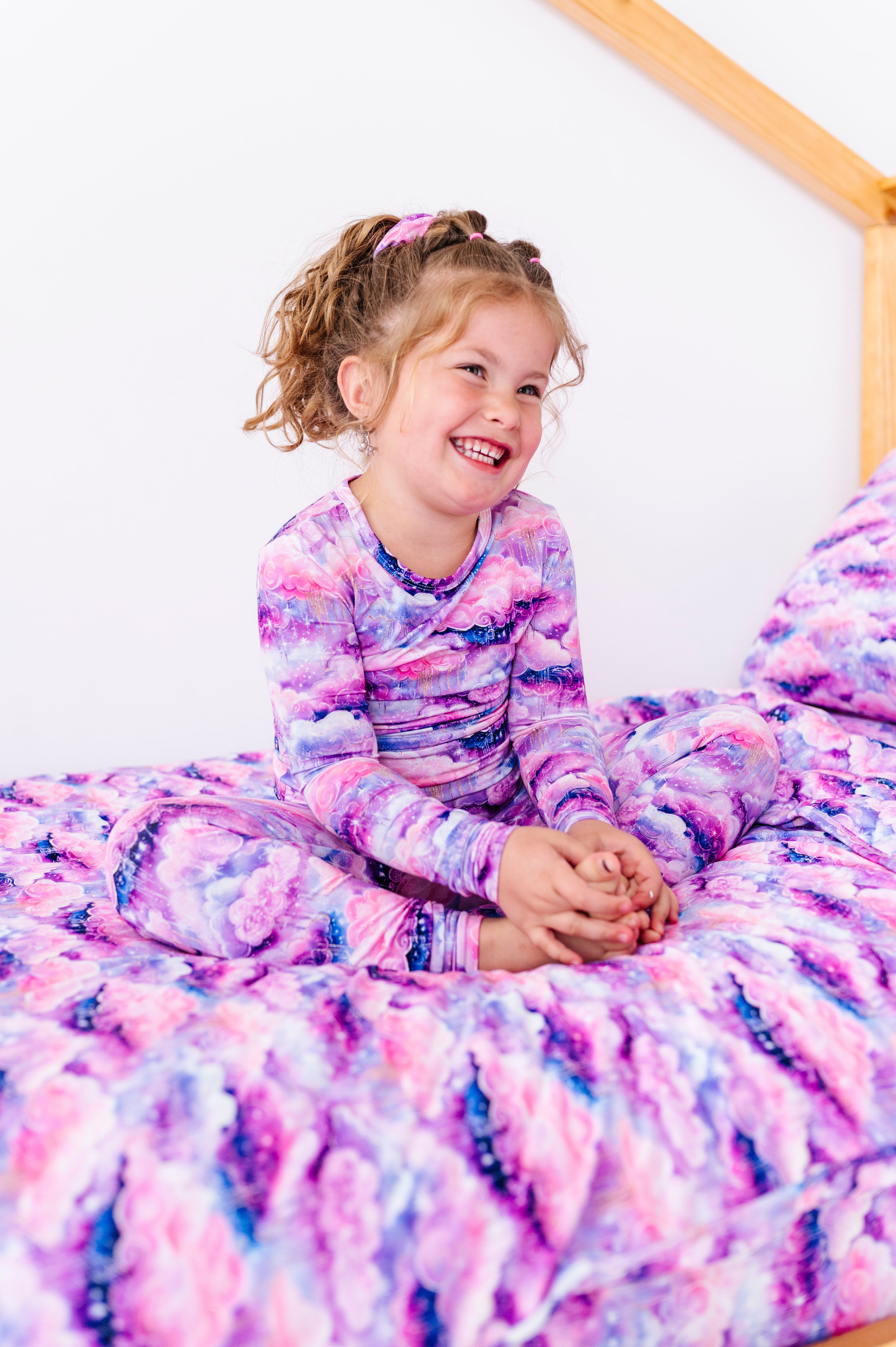 Shimmer Clouds | Bamboo Two-piece Pajamas