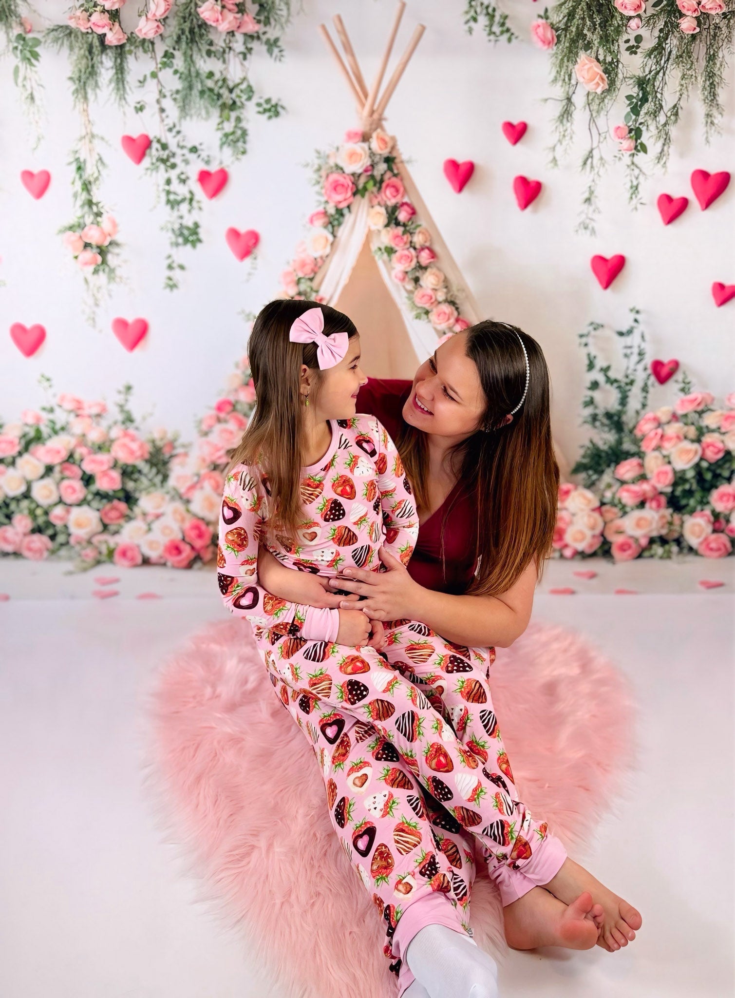 Sweet Strawberries | Bamboo Two-piece Pajamas