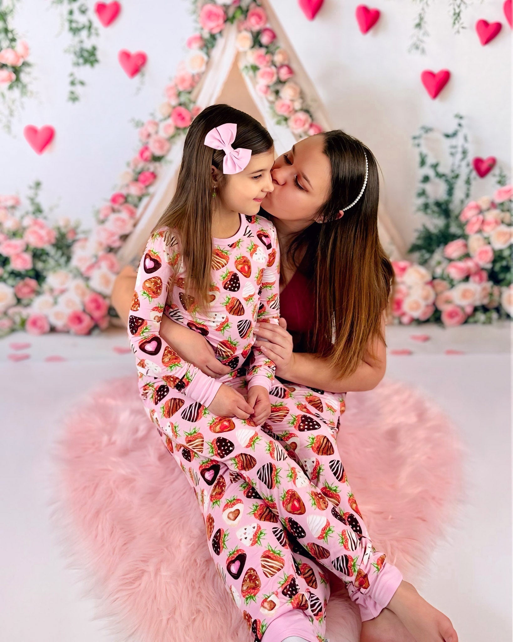 Sweet Strawberries | Bamboo Two-piece Pajamas