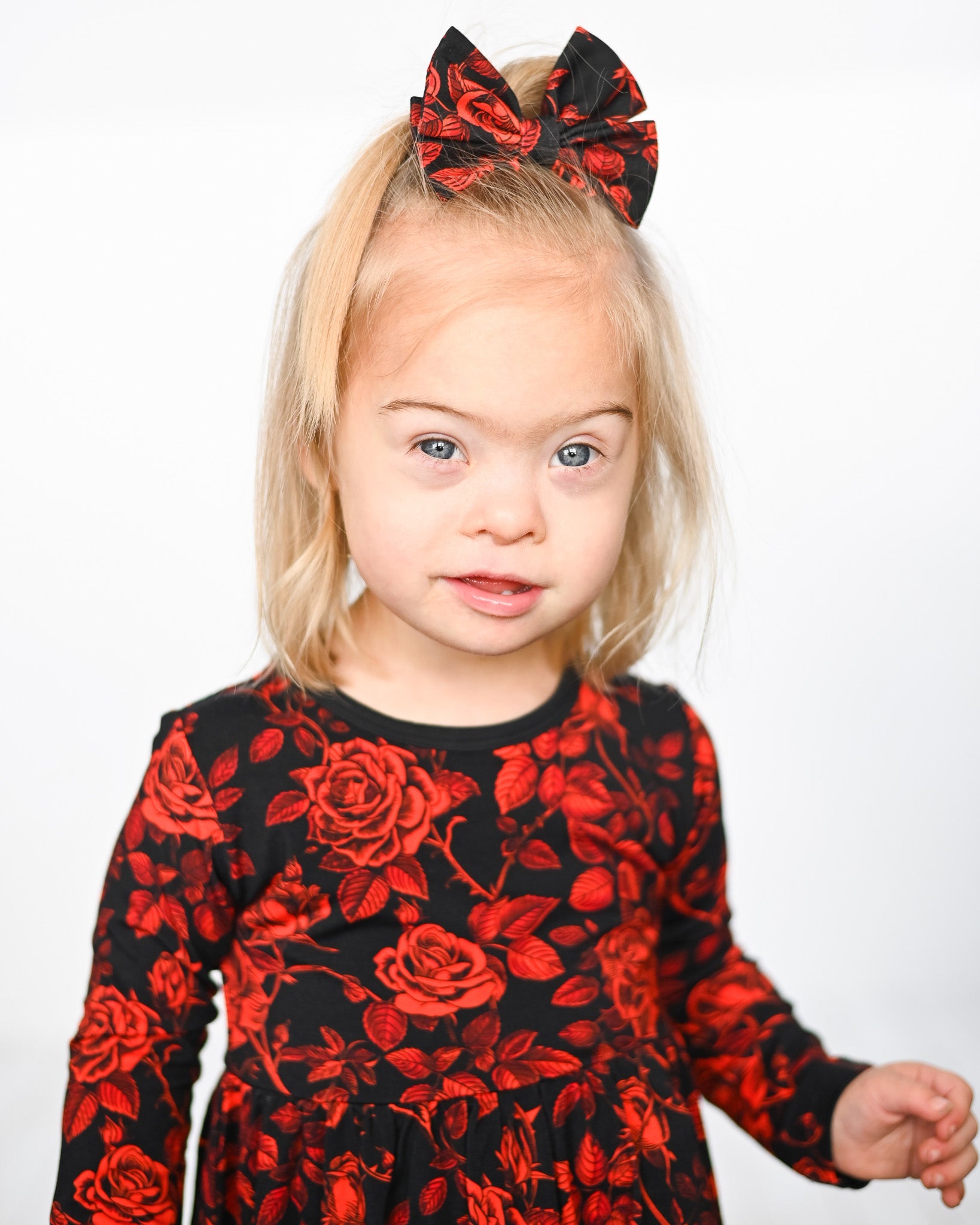 Midnight Roses | Bamboo Peplum & Leggings Set