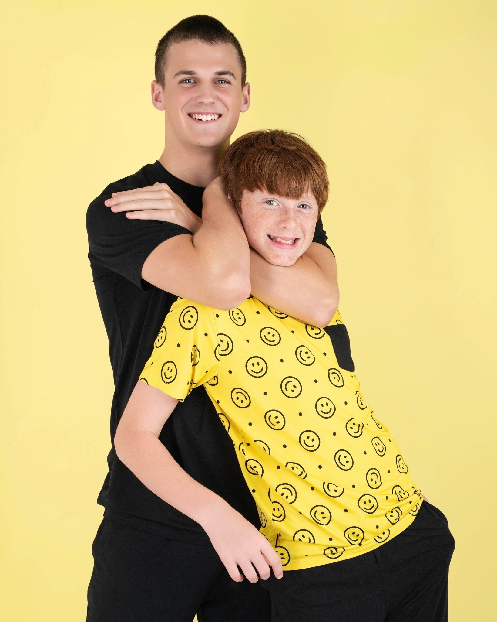 Happy Smiles | Bamboo Toddler & Kids Pocket Tee & Shorts Set