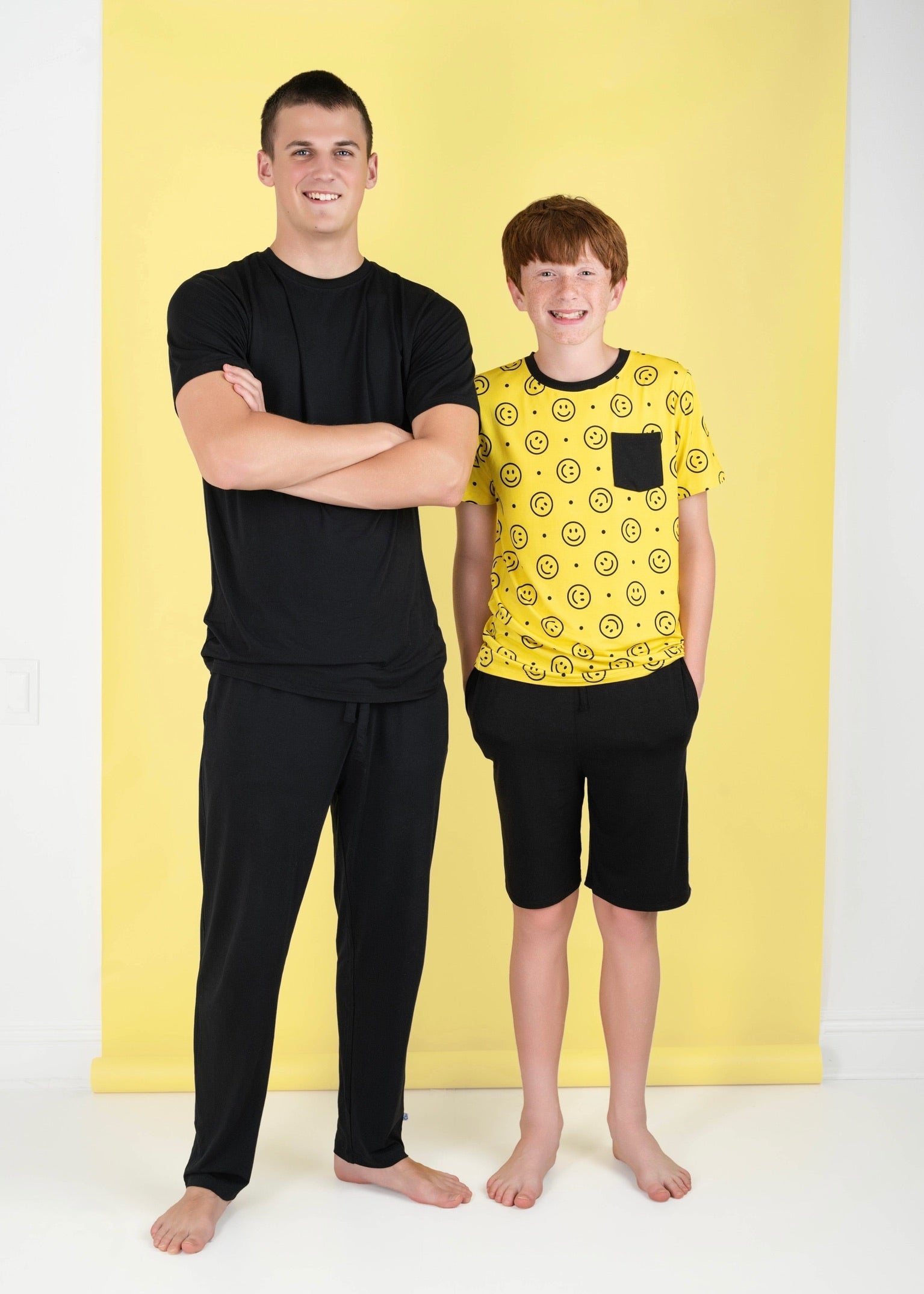 Happy Smiles | Bamboo Toddler & Kids Pocket Tee & Shorts Set