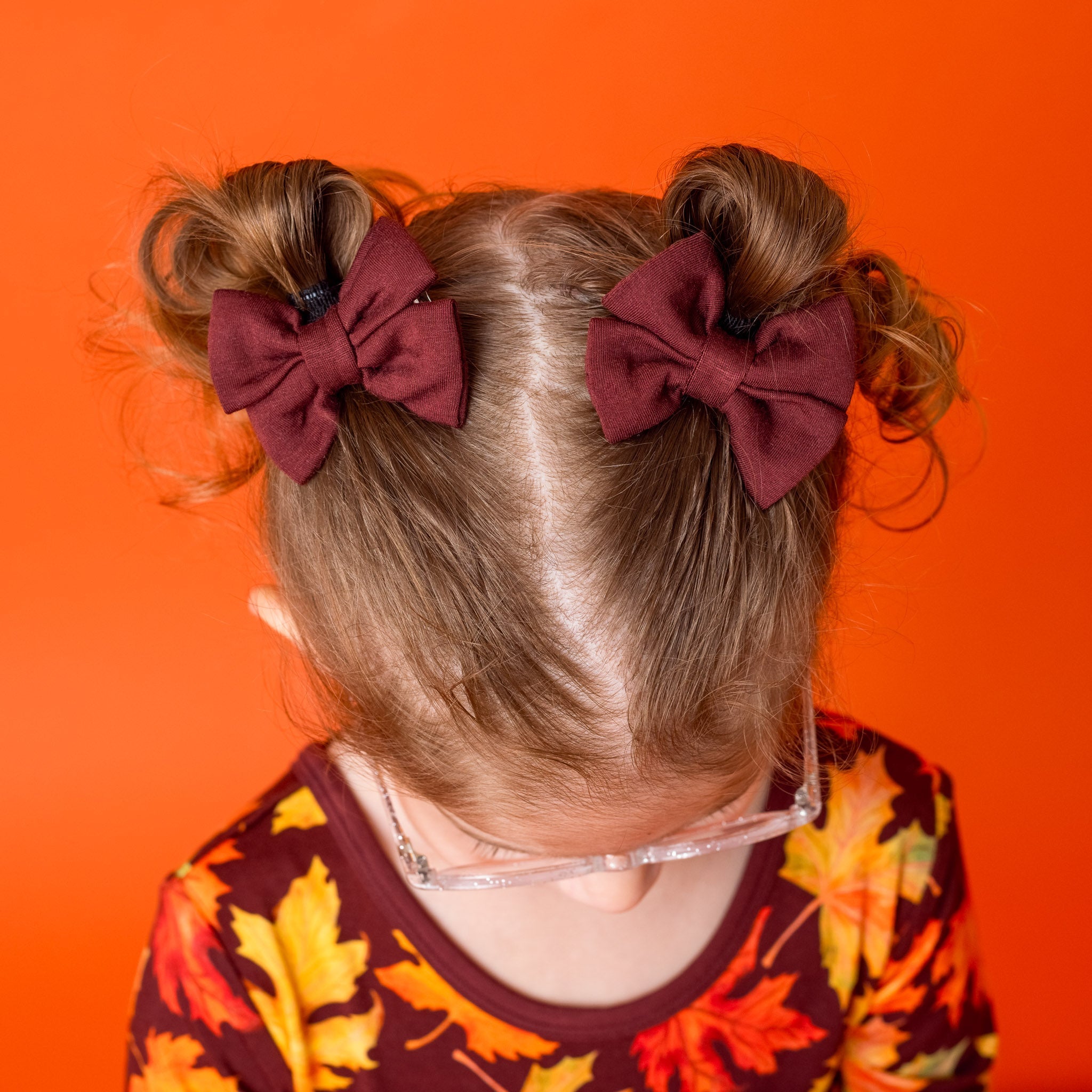 Ember | Bamboo Pigtail Clip On Bow Set