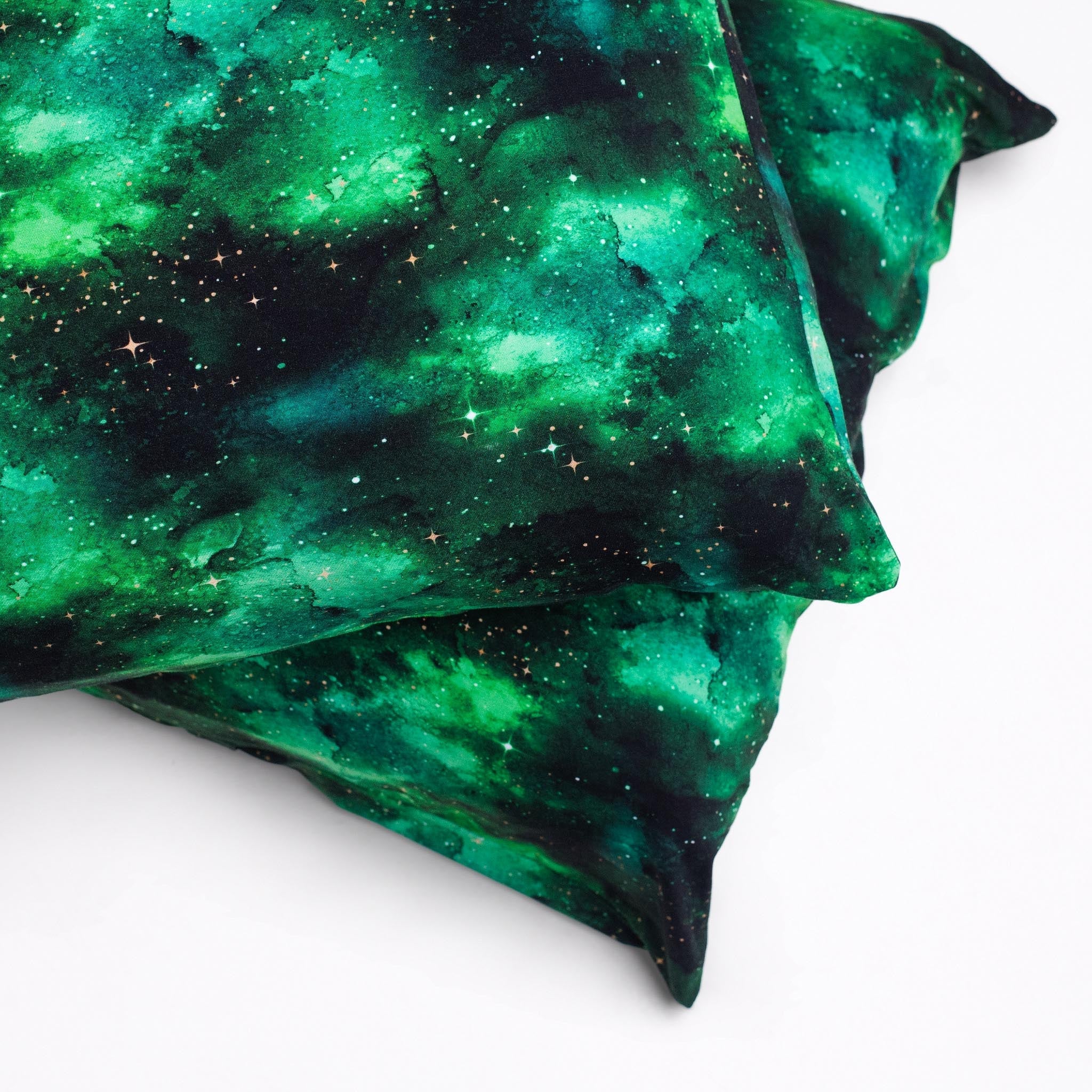 Wicked Cute | Green Galaxy Elixir | Bamboo Pillowcases (2 Pack)