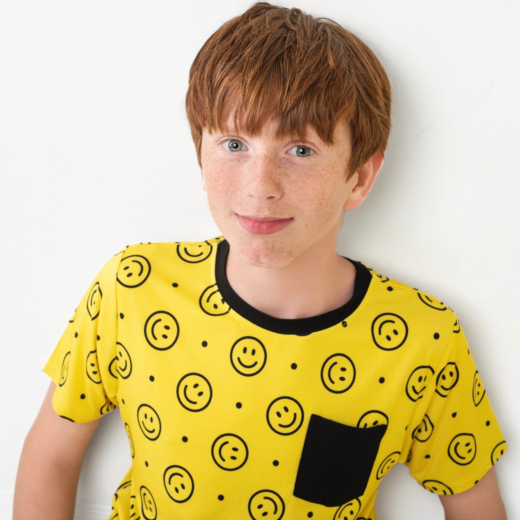 Happy Smiles | Bamboo Toddler & Kids Pocket Tee & Shorts Set