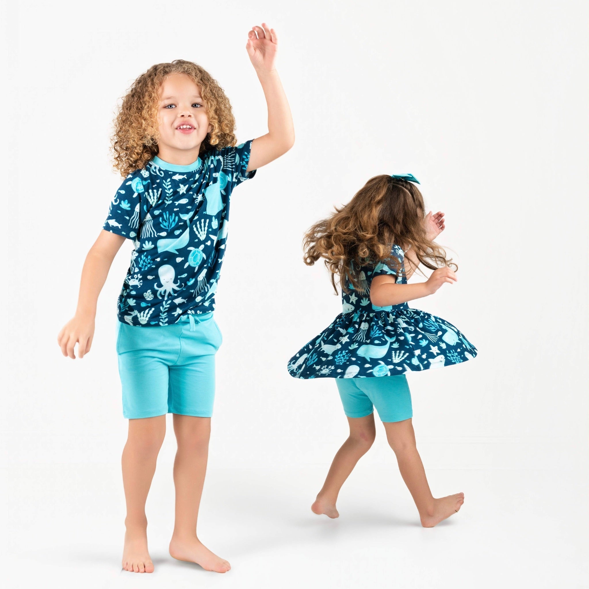 Ocean Pals | Bamboo Toddler & Kids Pocket Tee & Shorts Set