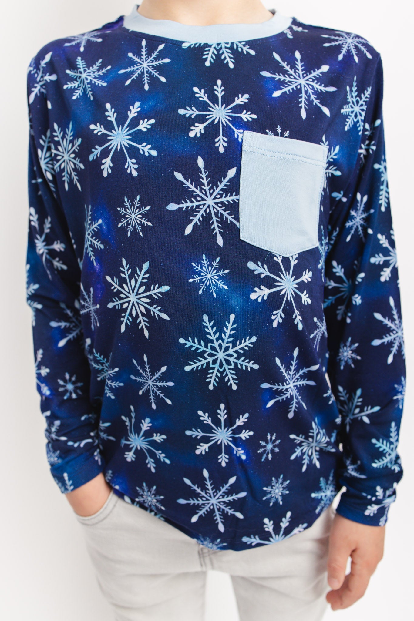 Icy Snowflakes | Bamboo Pocket Tee