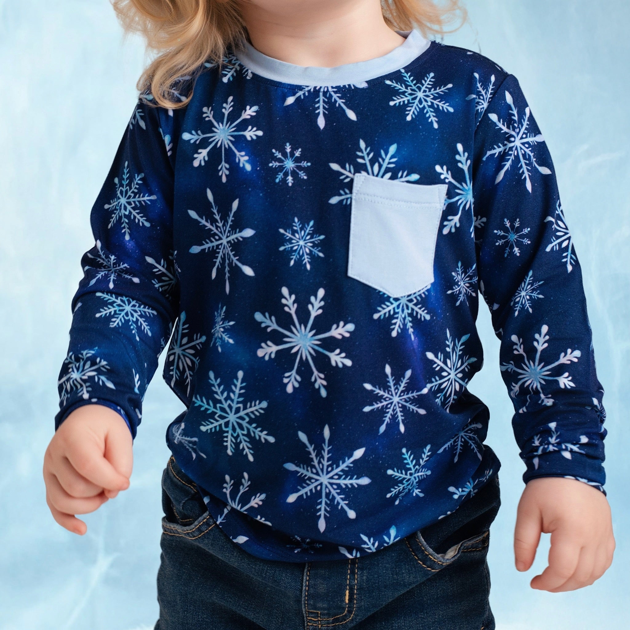 Icy Snowflakes | Bamboo Pocket Tee