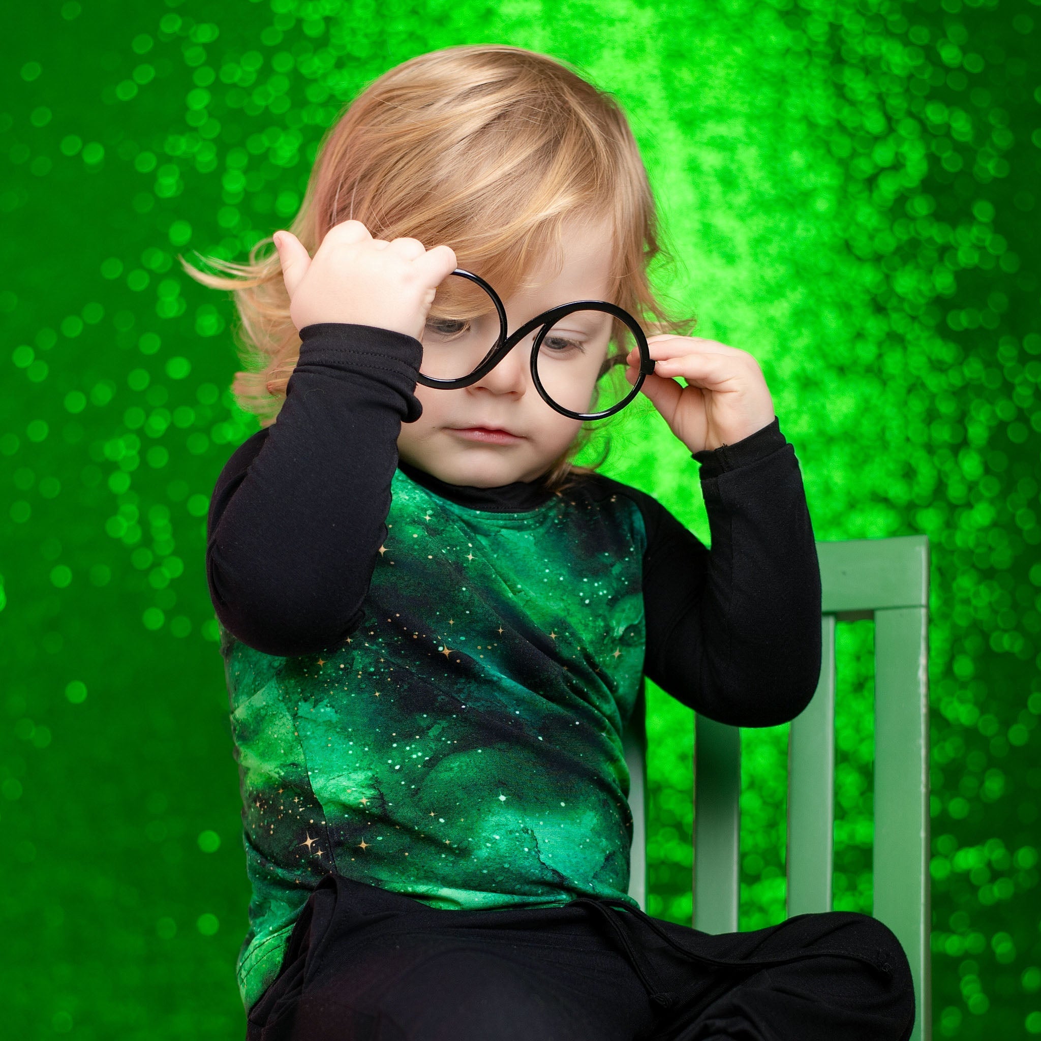 Wicked Cute | Green Galaxy Elixir | Bamboo Raglan Tee