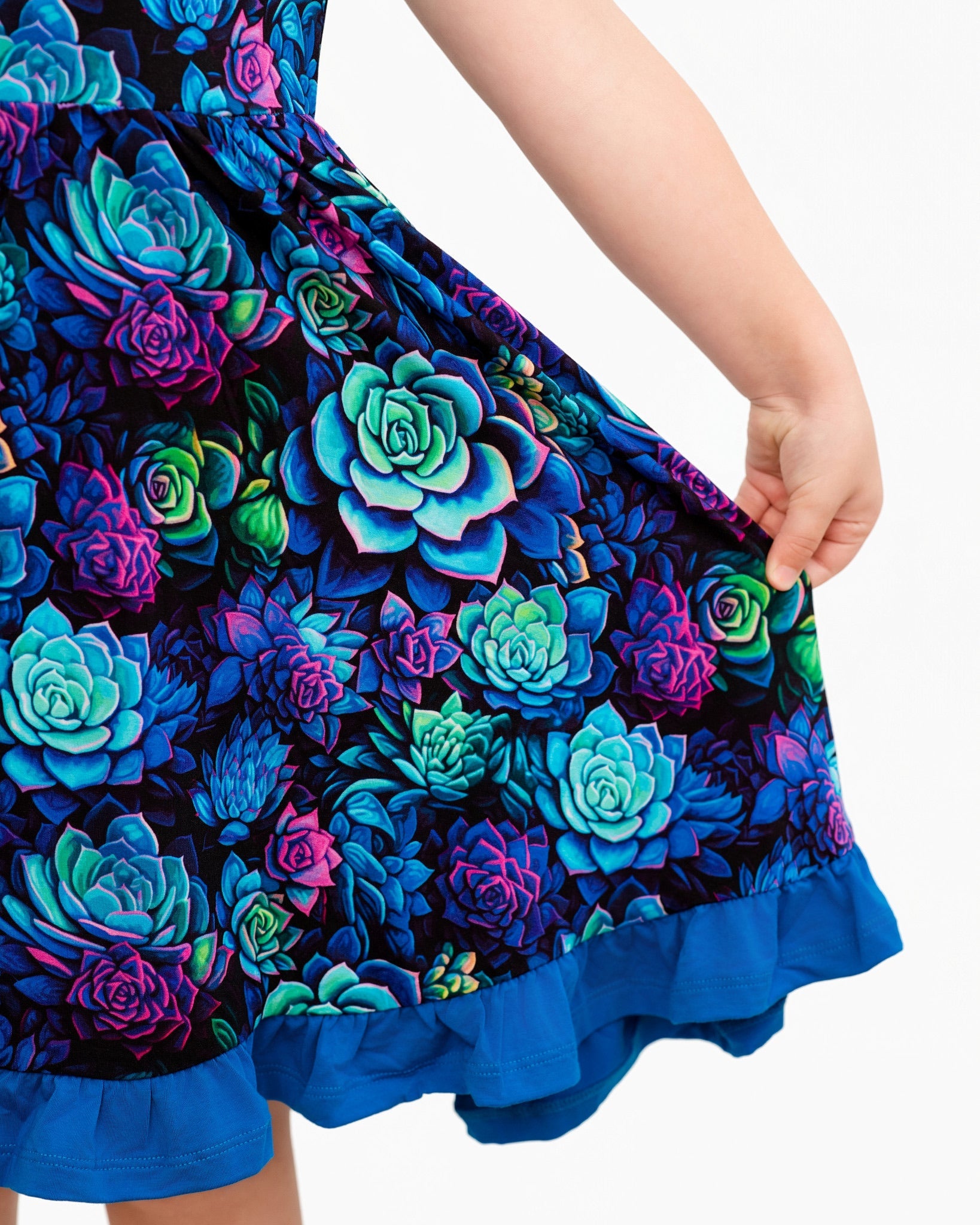 Electric Succulents | Bamboo Ruffle Twirl Dress