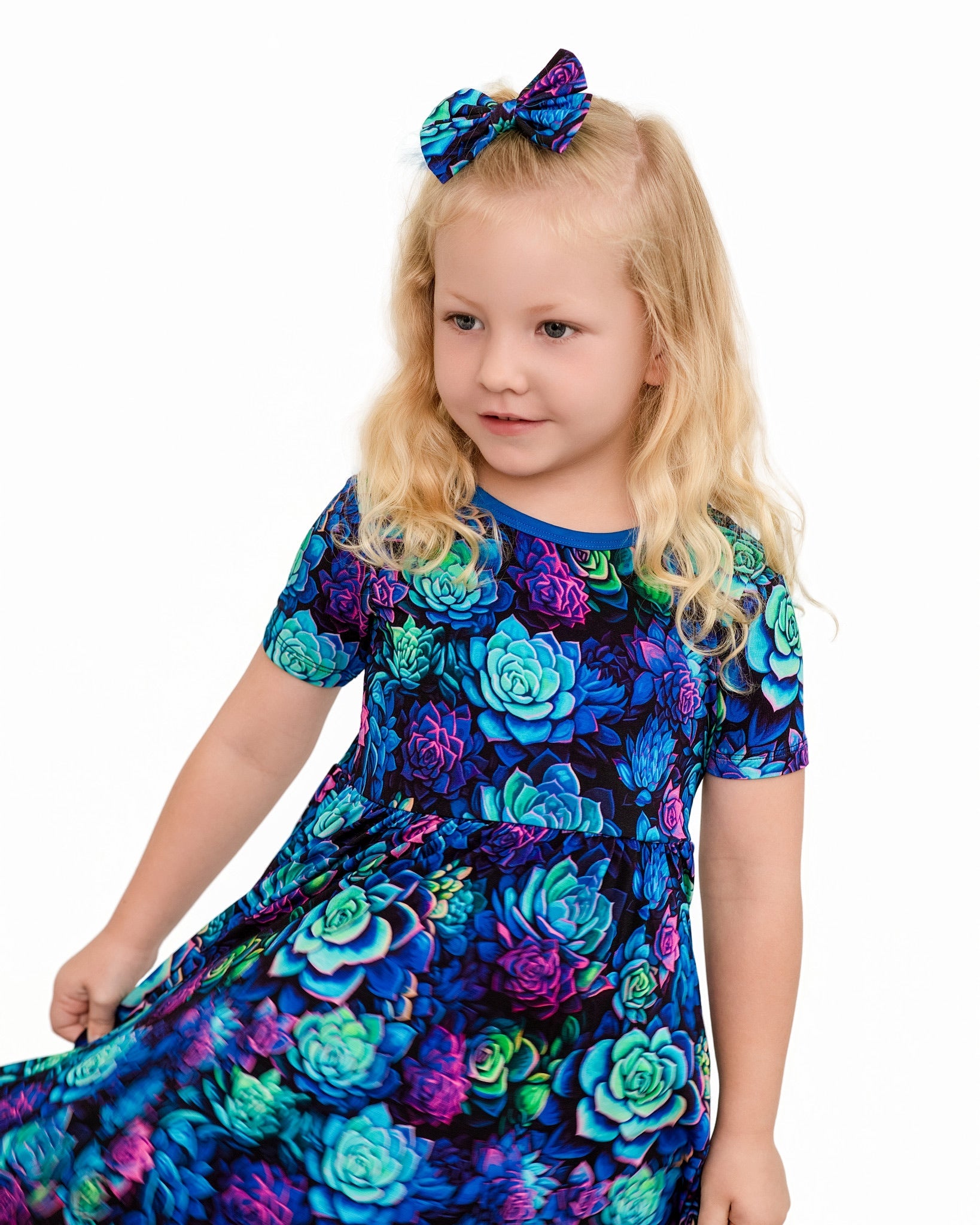 Electric Succulents | Bamboo Ruffle Twirl Dress