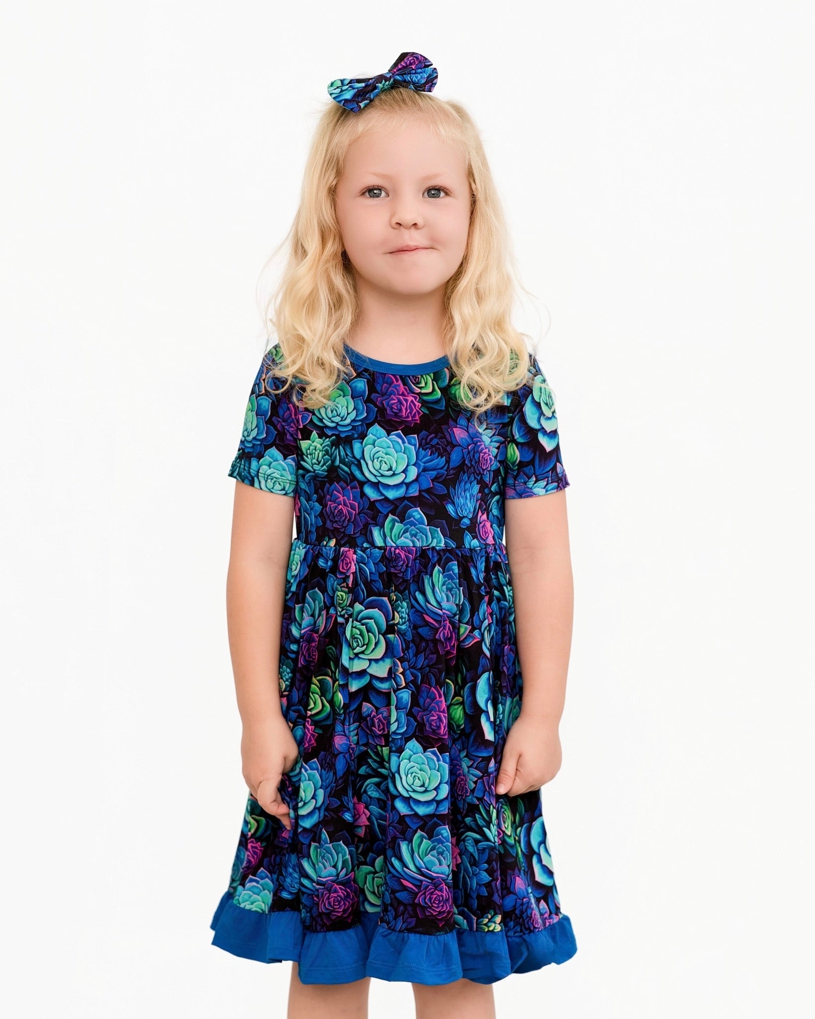 Electric Succulents | Bamboo Ruffle Twirl Dress