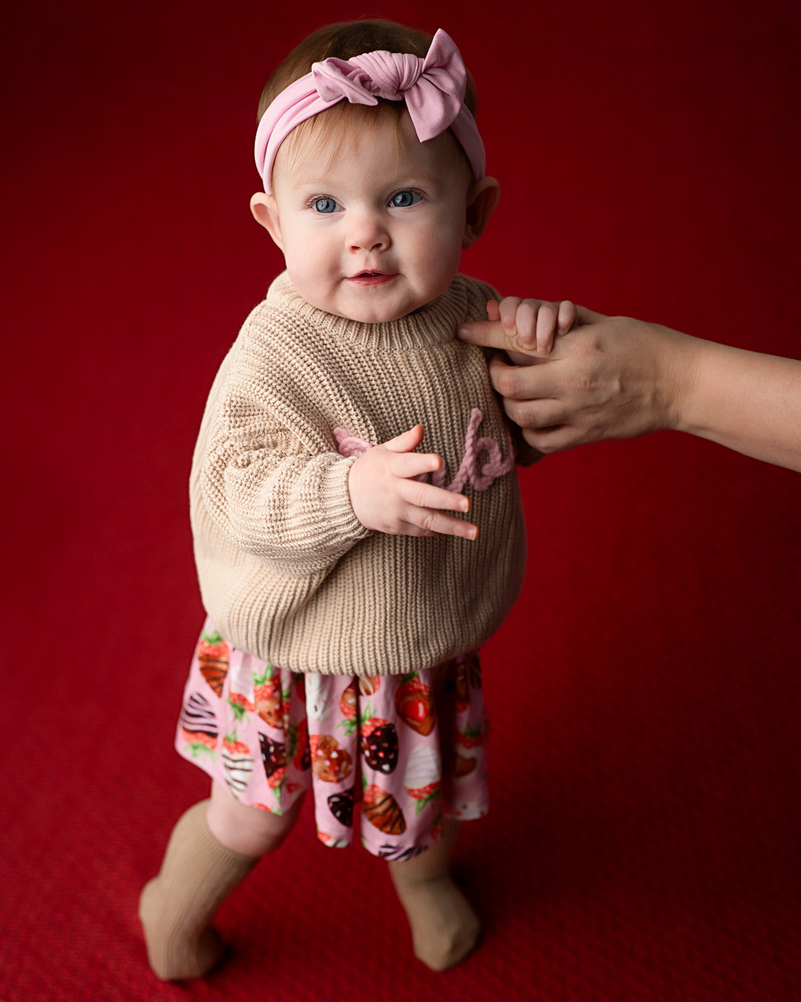 Sweet Strawberries | Bamboo Baby Bodysuit Dress