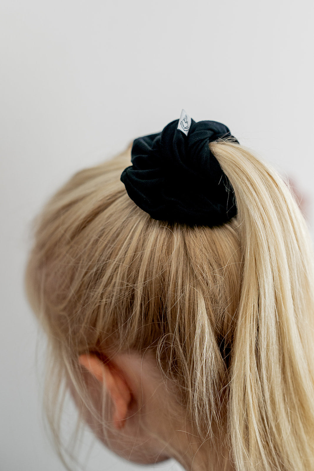 Black | Bamboo Scrunchie