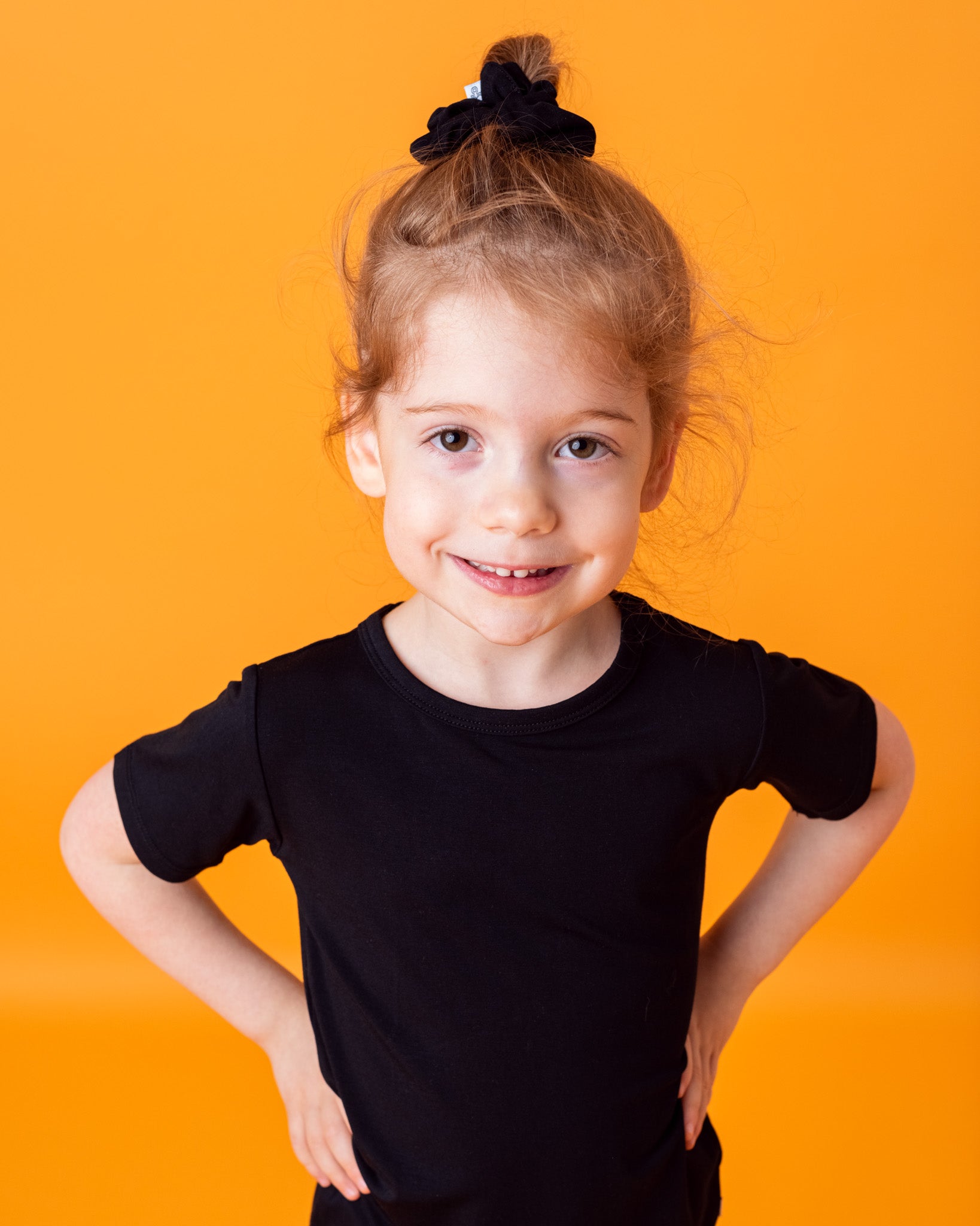 Black | Bamboo Scrunchie