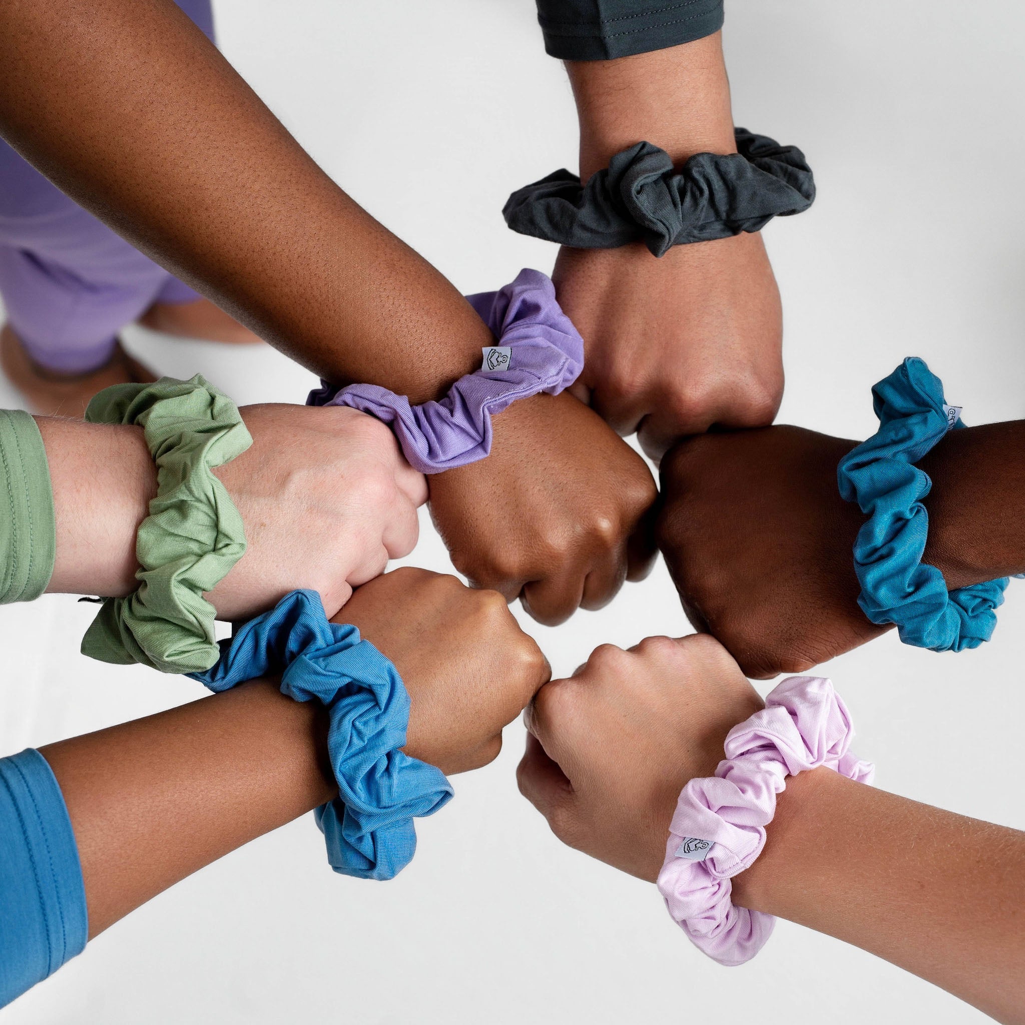 Steel Blue | Bamboo Scrunchie