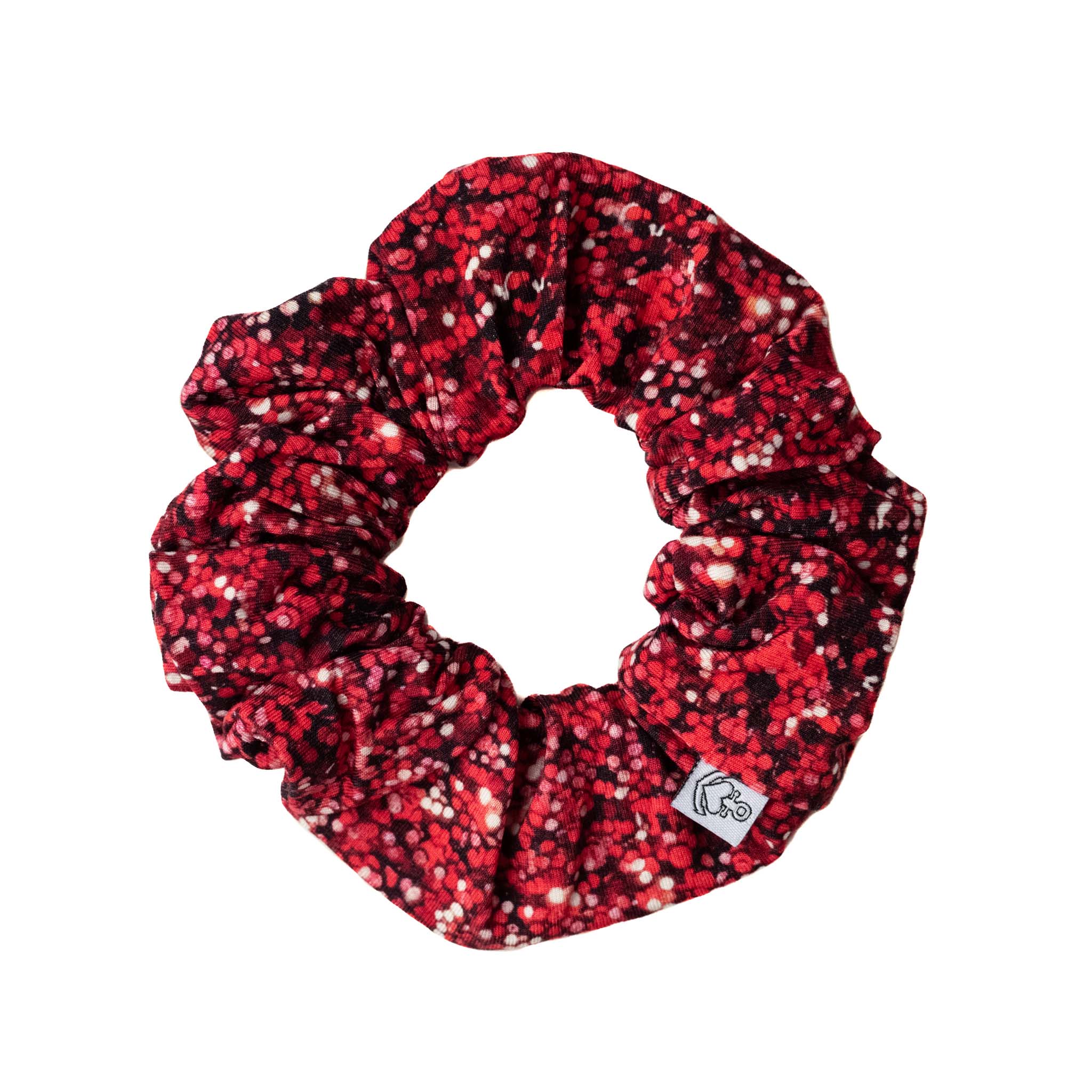Ruby Shimmer | Bamboo Scrunchie