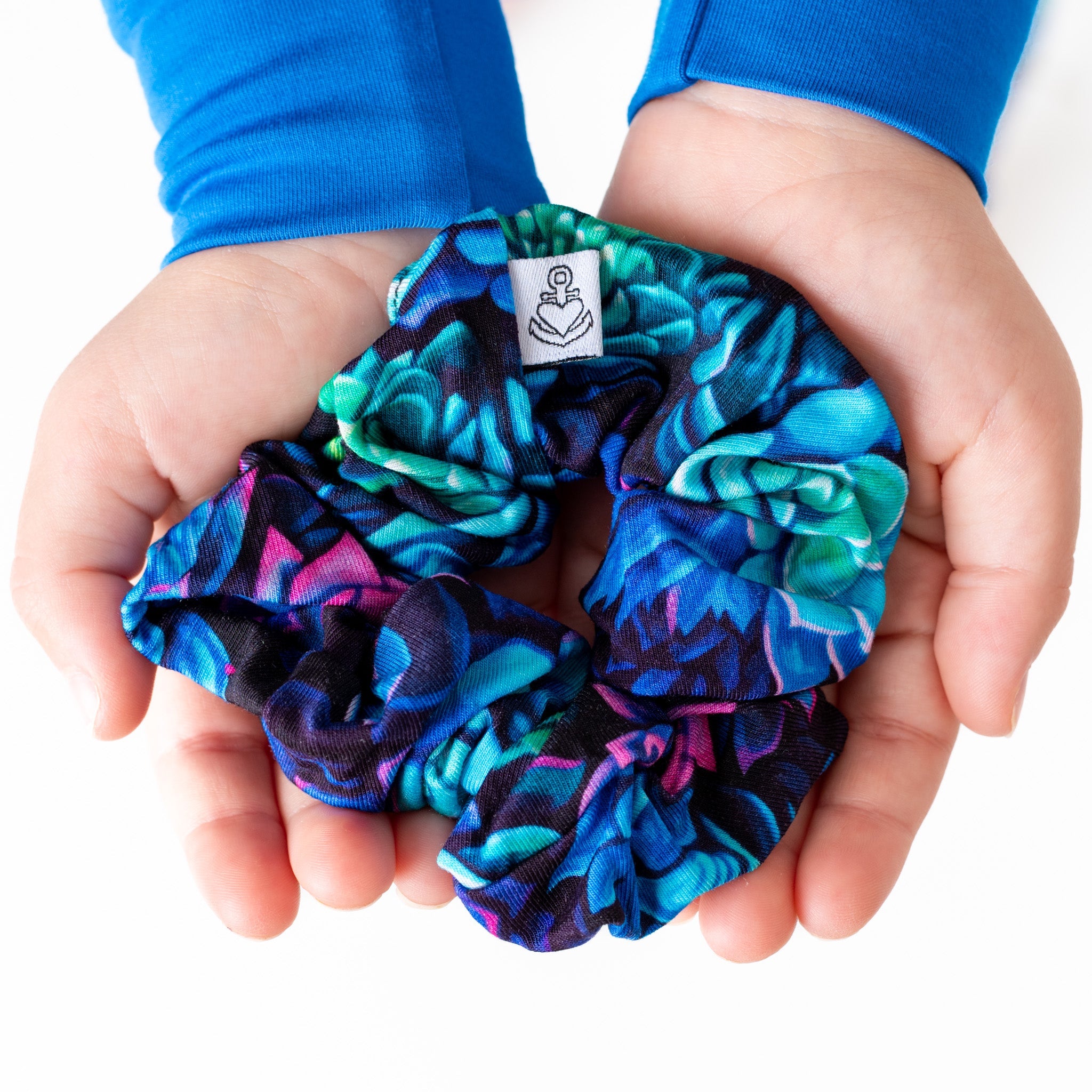 Electric Succulents | Bamboo Scrunchie