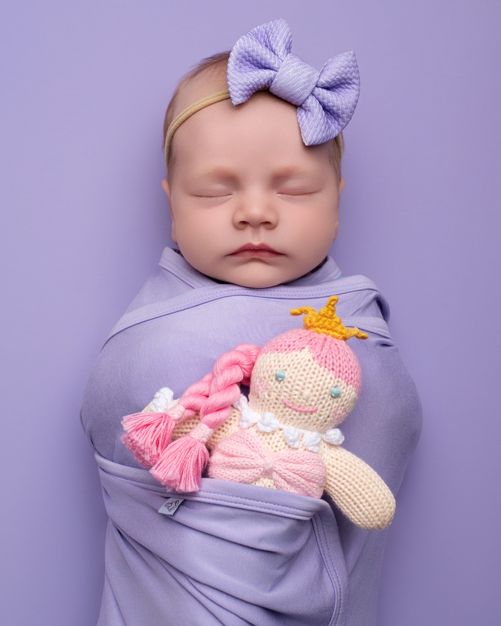 Pale Lavender | Baby Girl Nylon Bow